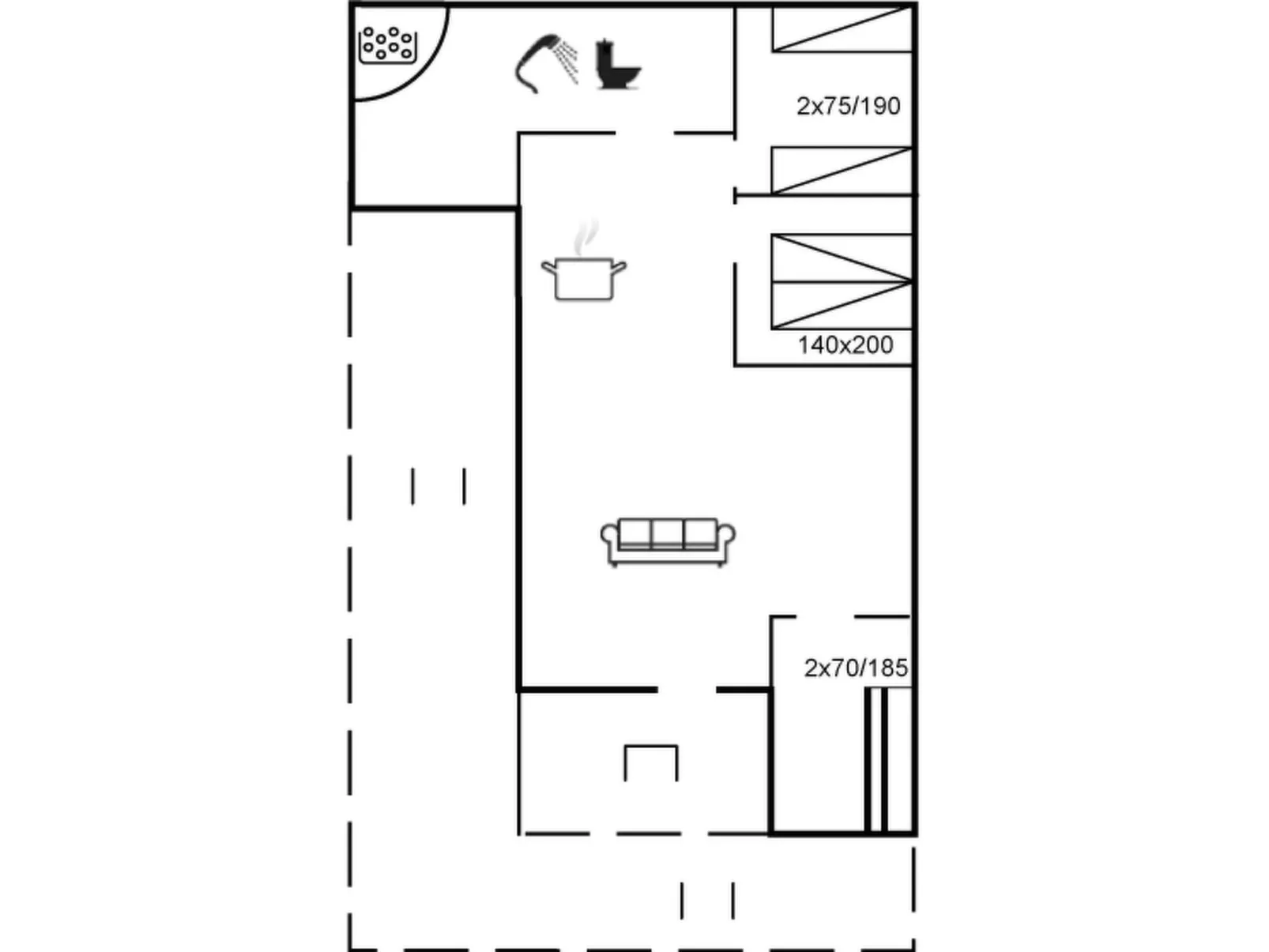 "Adelbert" - 400m from the sea
