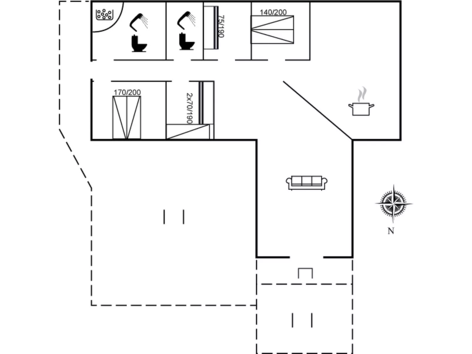 "Edmer" - 50m from the sea