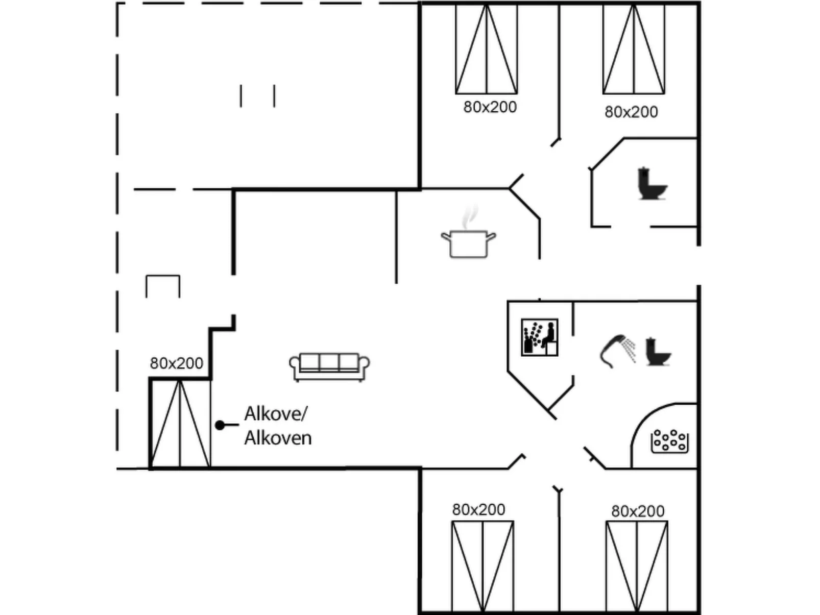 "Patrick" - 300m from the sea