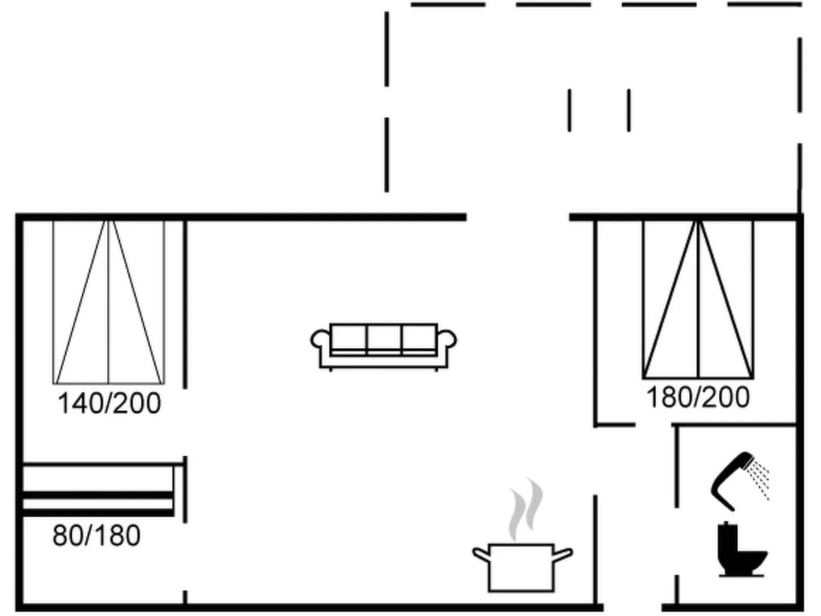 "Loke" - 300m from the sea