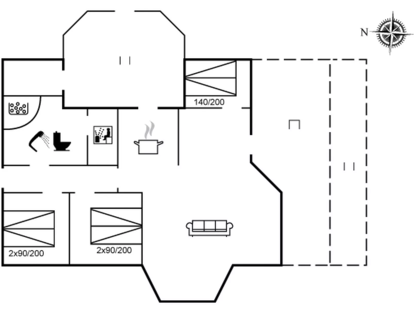 "Vilmar" - 1.2km from the sea