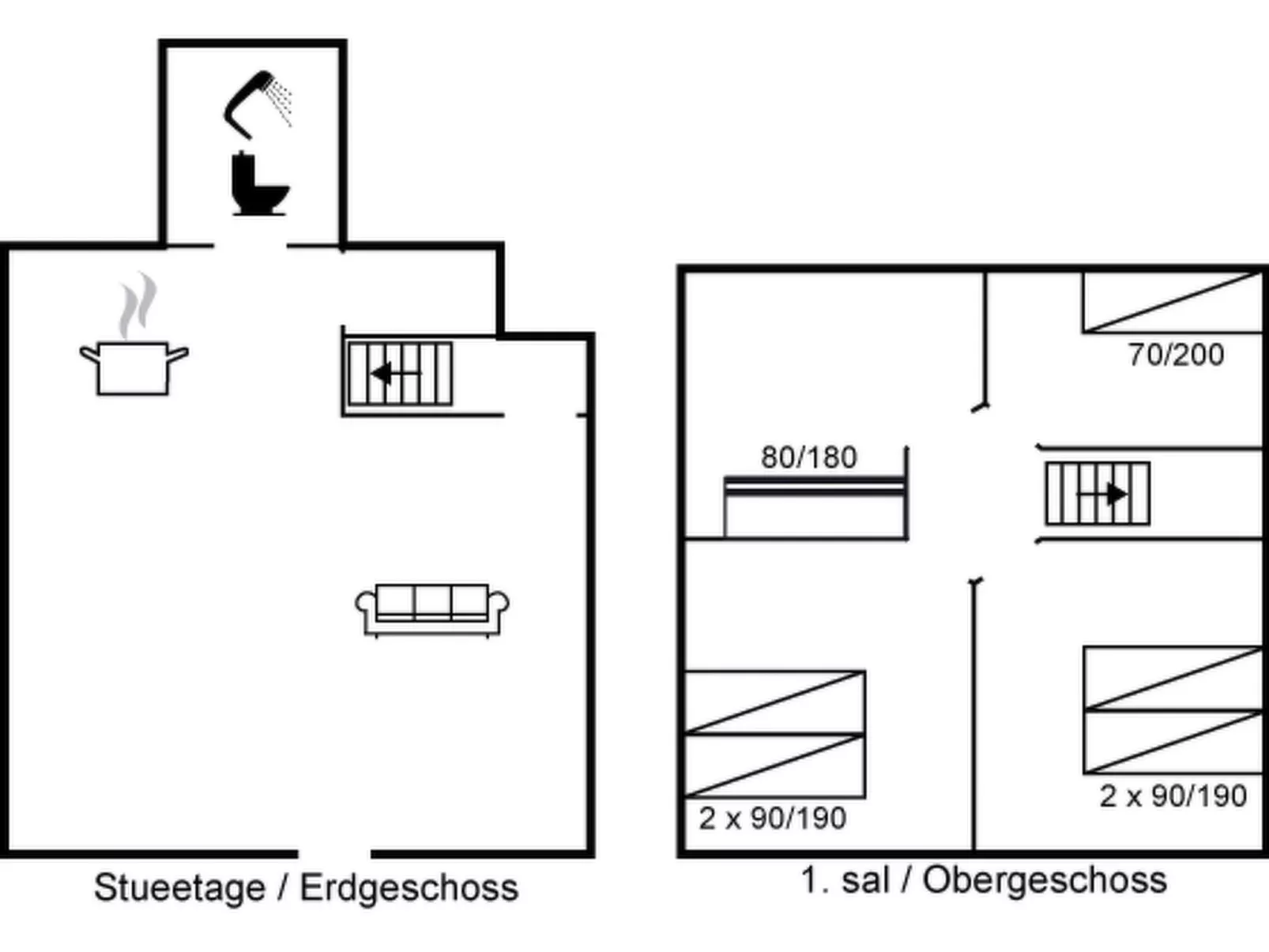"Kolle" - 800m from the sea-Binnen