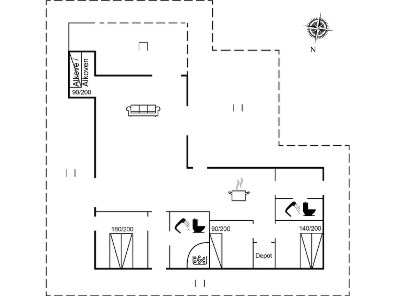 "Hunlef" - 400m from the sea