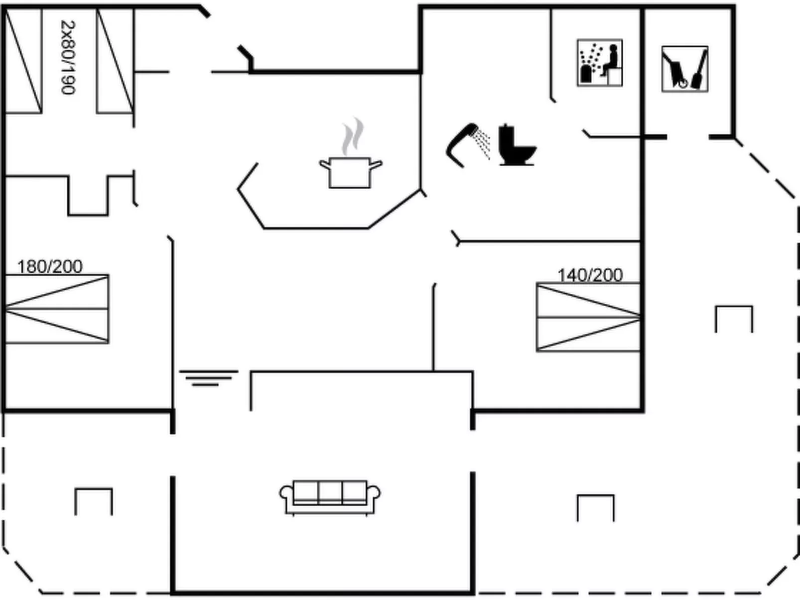 "Albrekt" - 500m from the sea