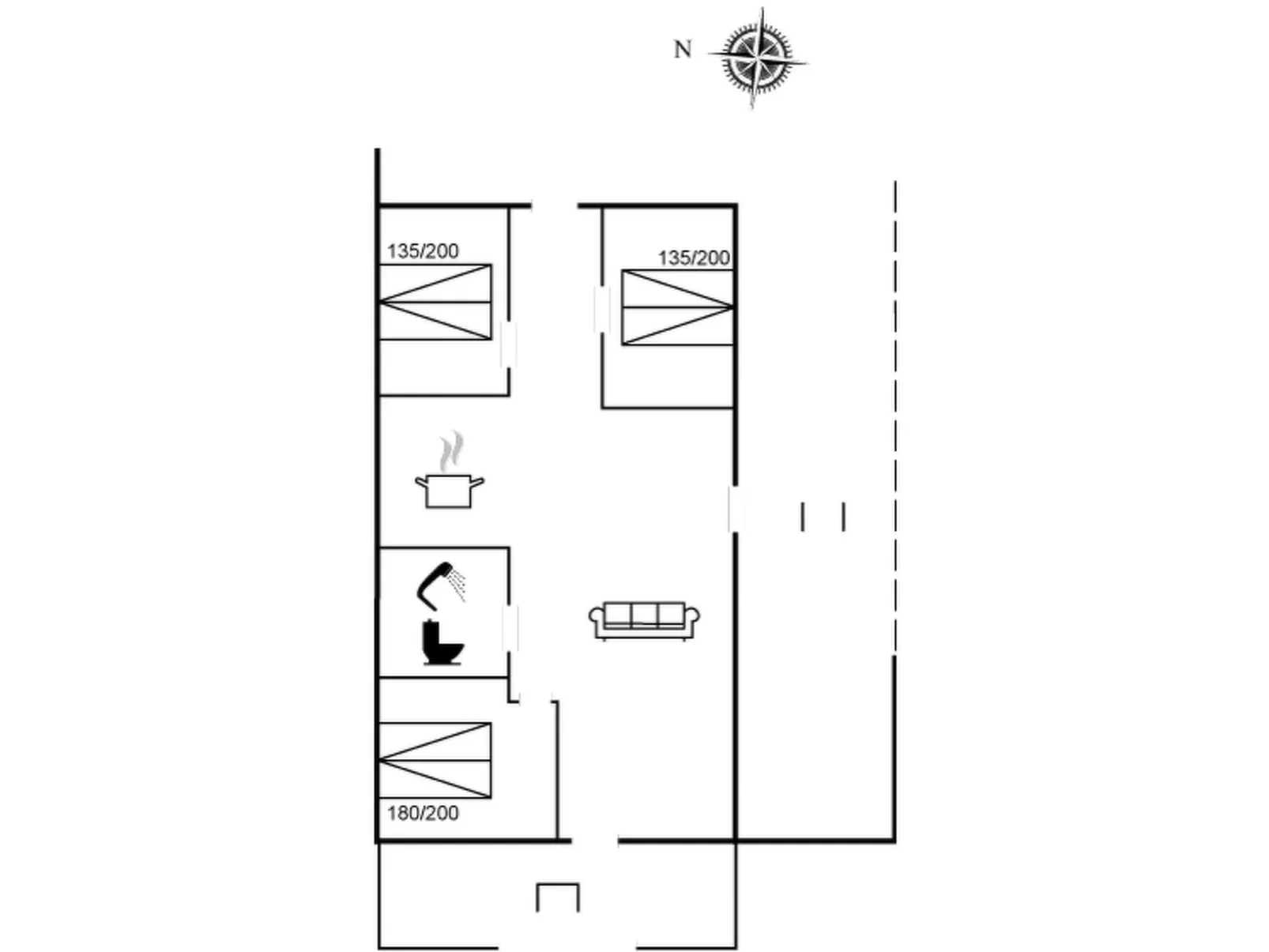 "Elise" - 800m from the sea