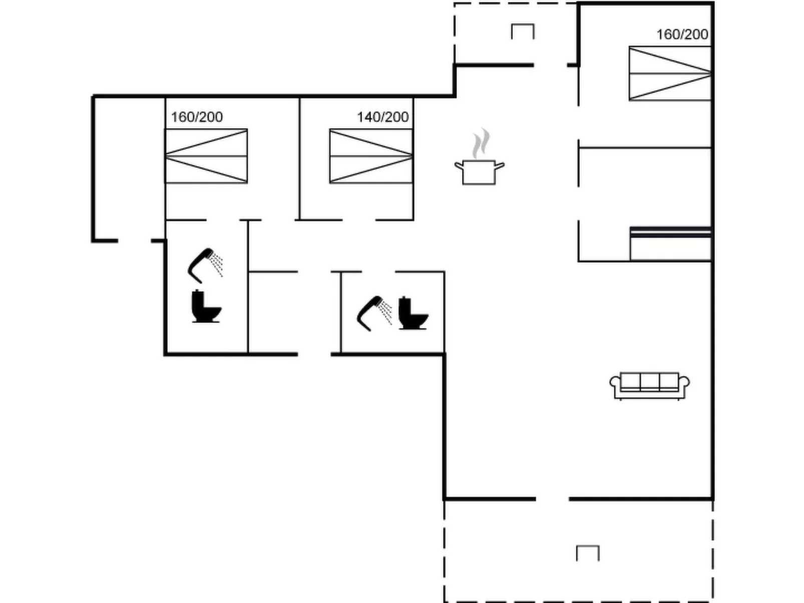 "Gunver" - 150m from the sea
