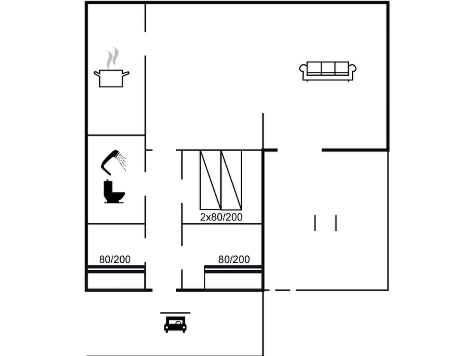 "Yak" - 350m from the sea