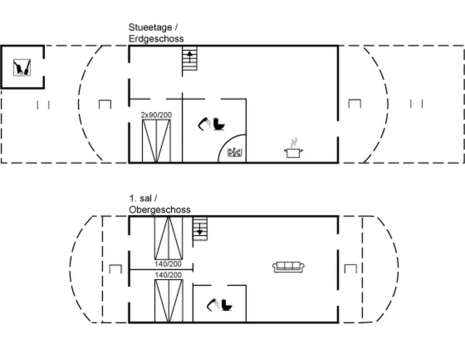 "Katharine" - 600m from the sea