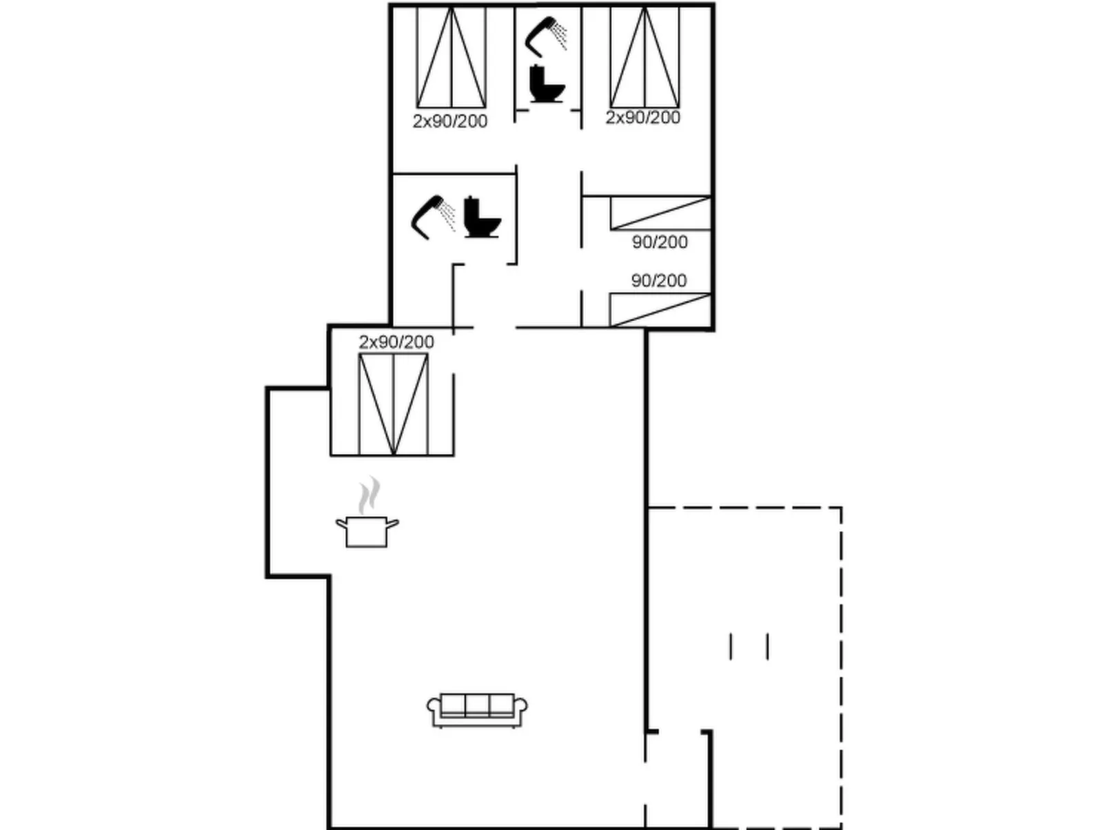 "Anegrete" - 900m from the sea