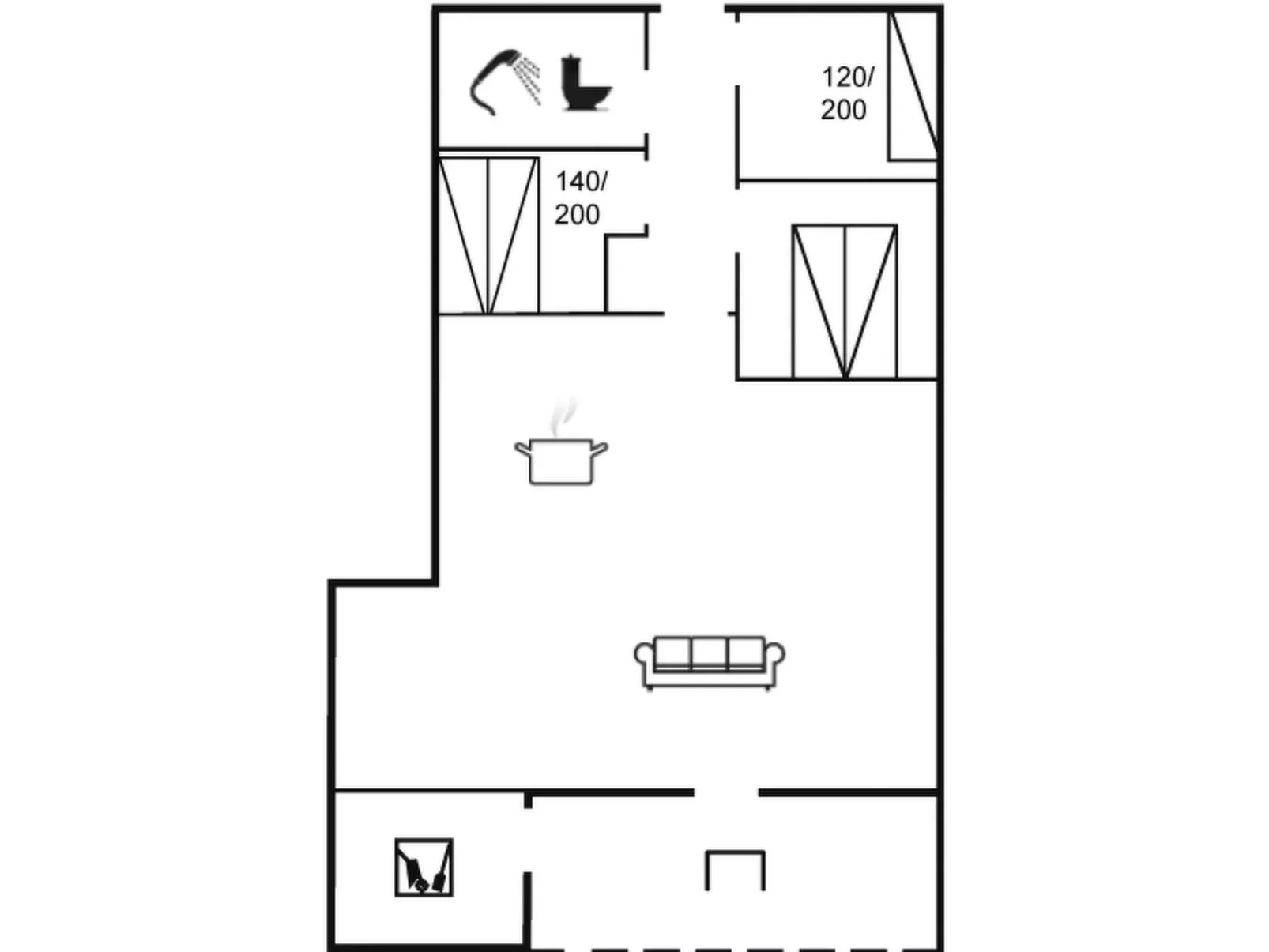 "Ottilie" - 350m to the fjord