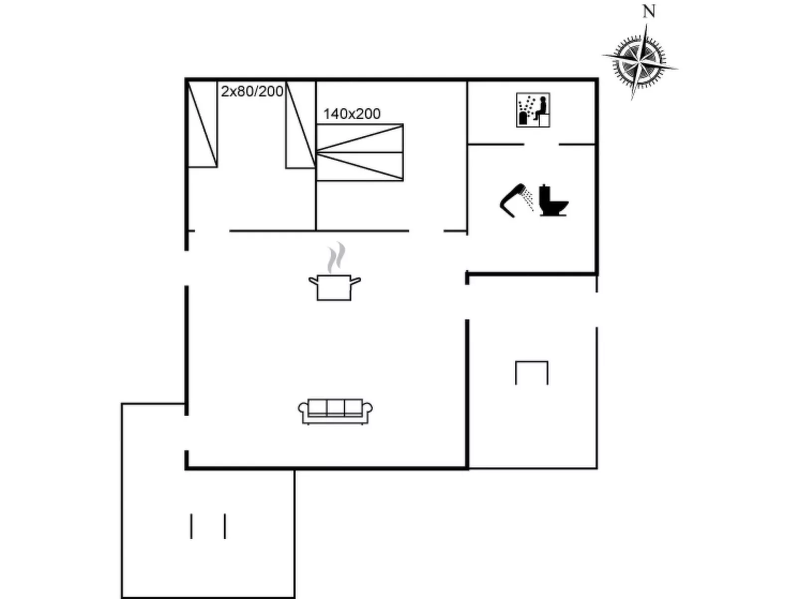 "Blomma" - 350m from the sea