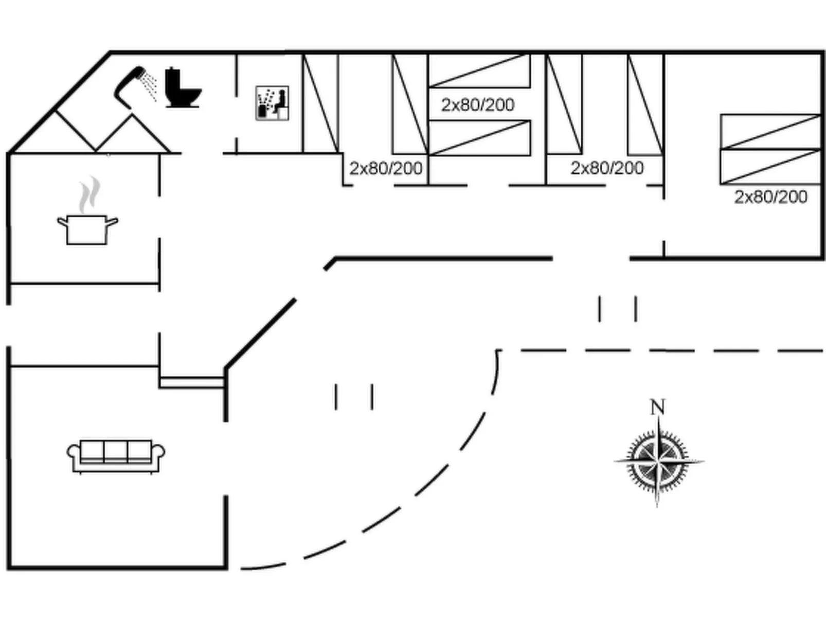 "Catarine" - 1.1km from the sea