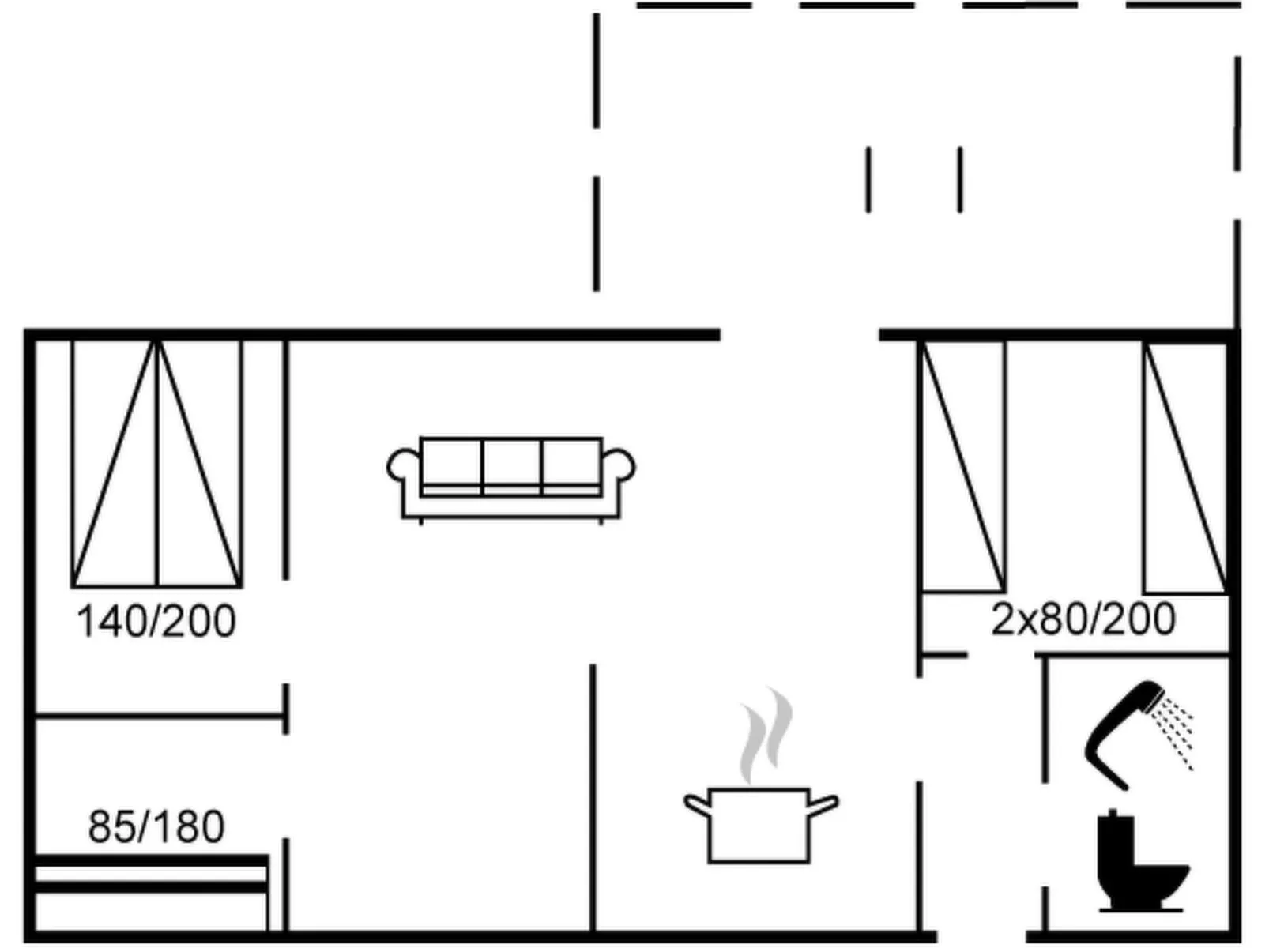 "Nahuel" - 200m from the sea