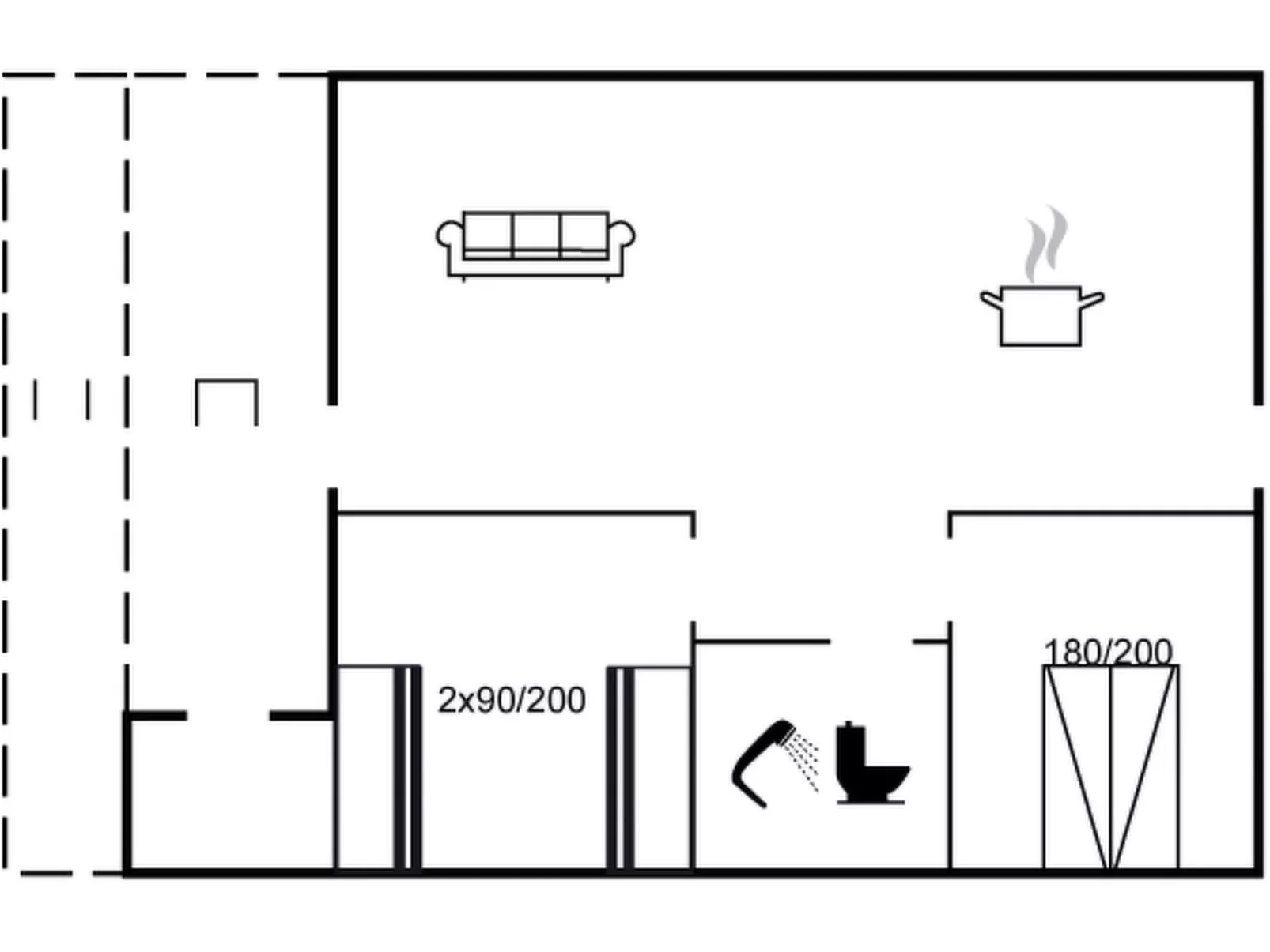 "Bergit" - 55m from the sea
