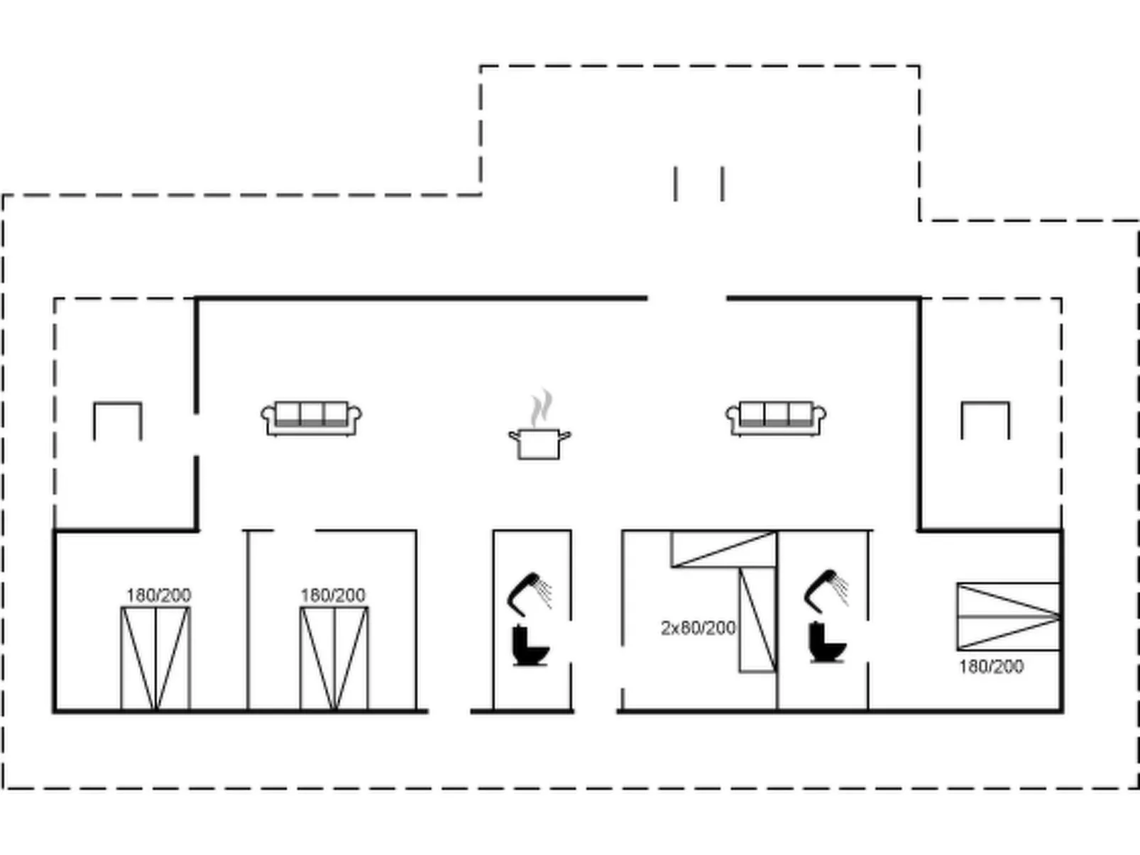 "Gonne" - 350m from the sea