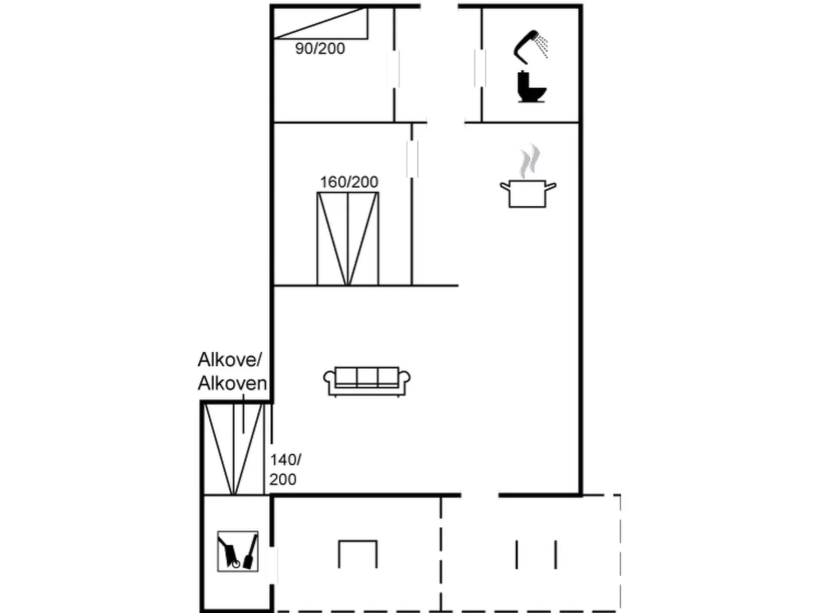"Clement" - 500m to the fjord