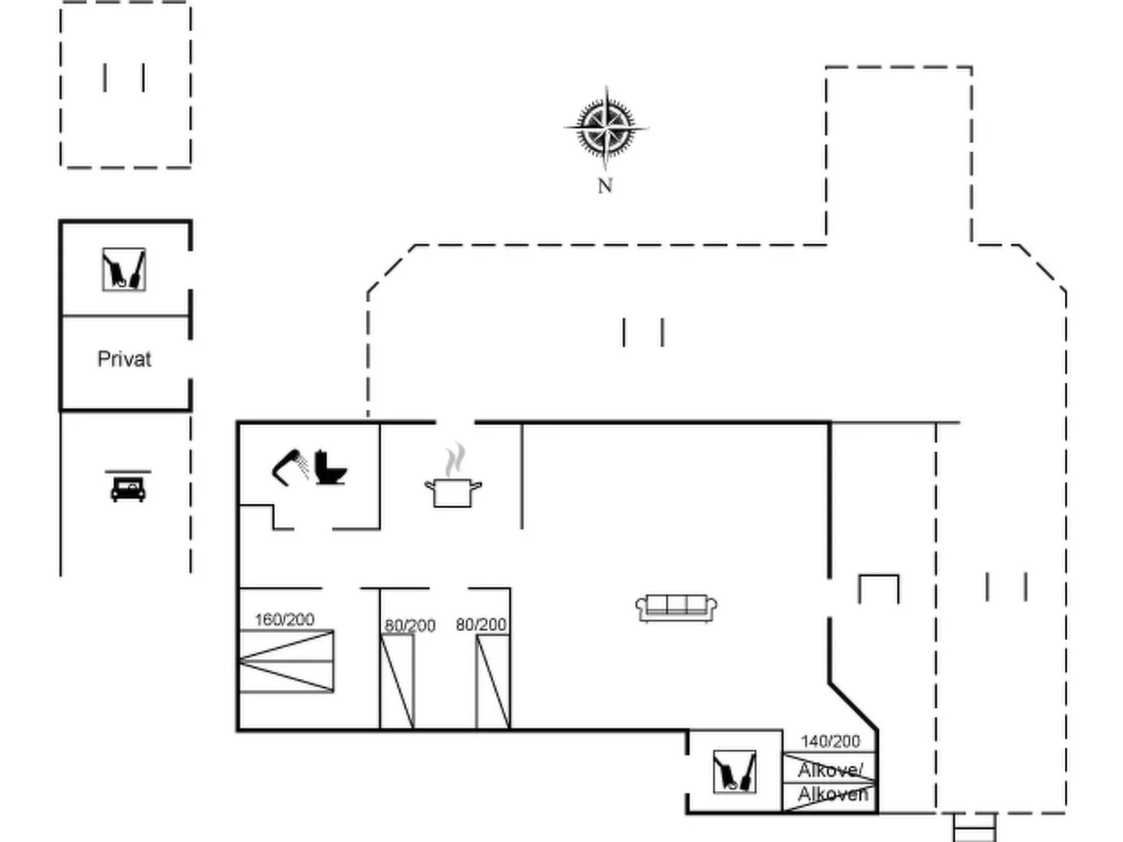 "Kulben" - 450m from the sea