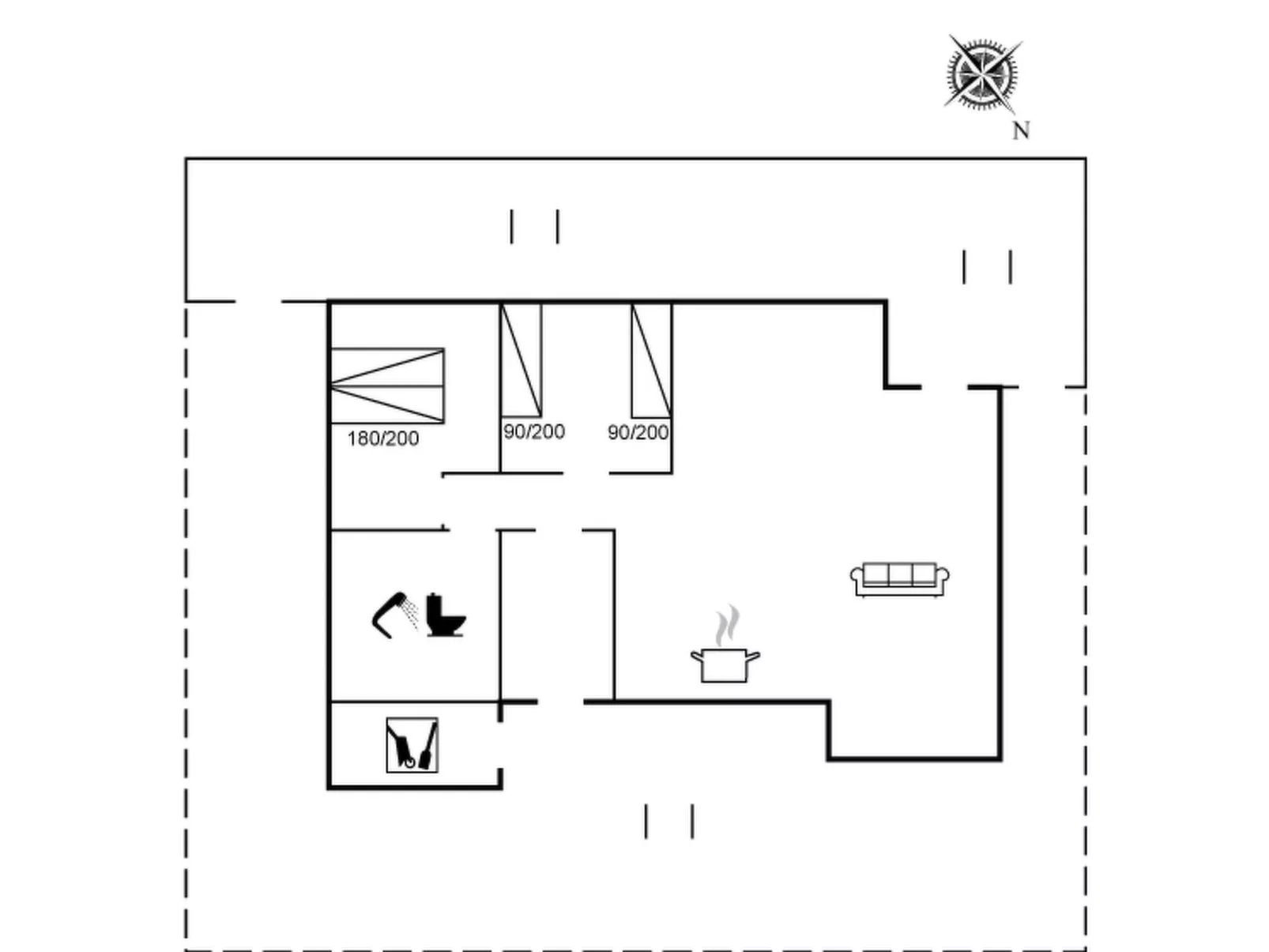 "Antti" - 350m from the sea
