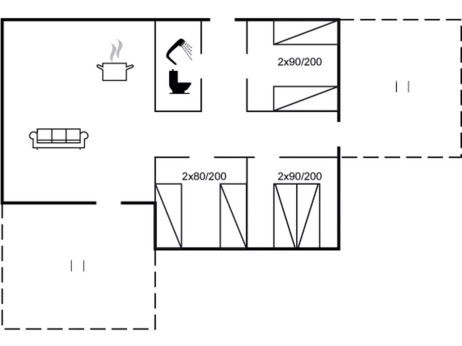 "Awarth" - 500m from the sea-Binnen