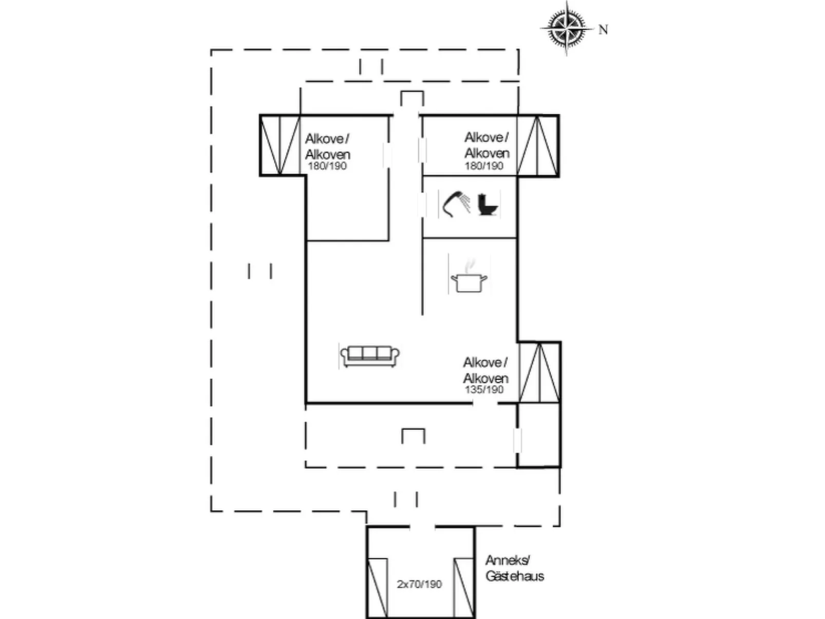 "Solbritt" - 330m to the fjord