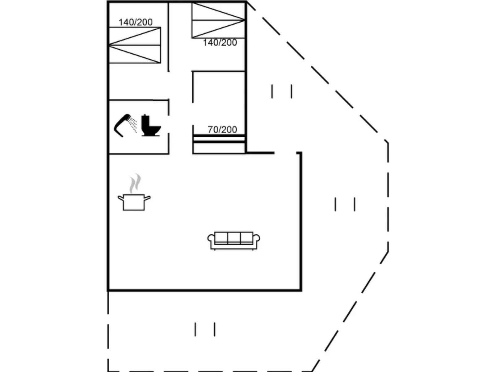 "Kjeld" - 900m from the sea