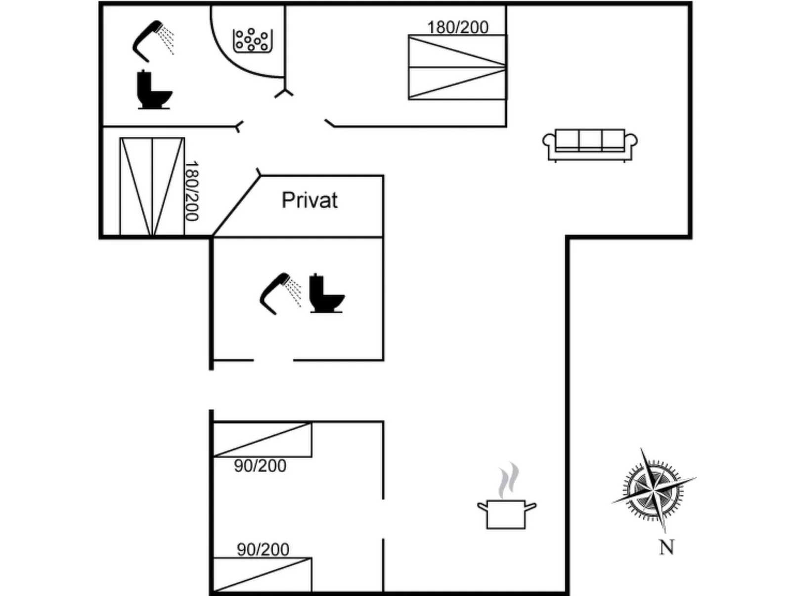 "Hejdi" - 350m from the sea