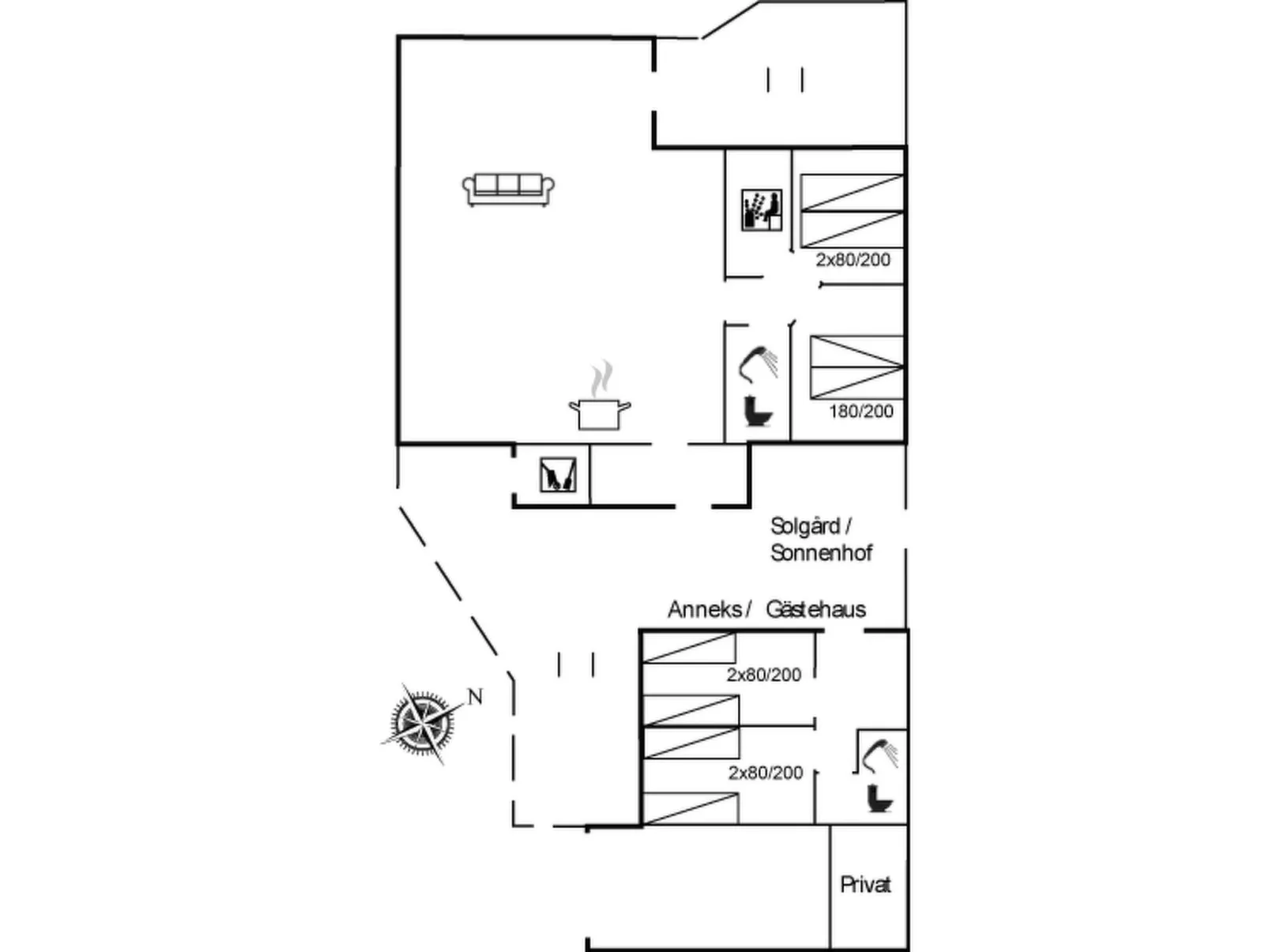 "Jobst" - 150m from the sea