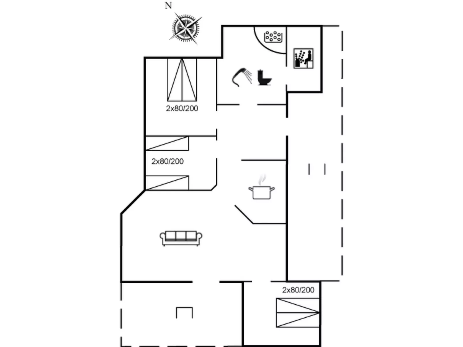"Karlsefni" - 600m to the fjord