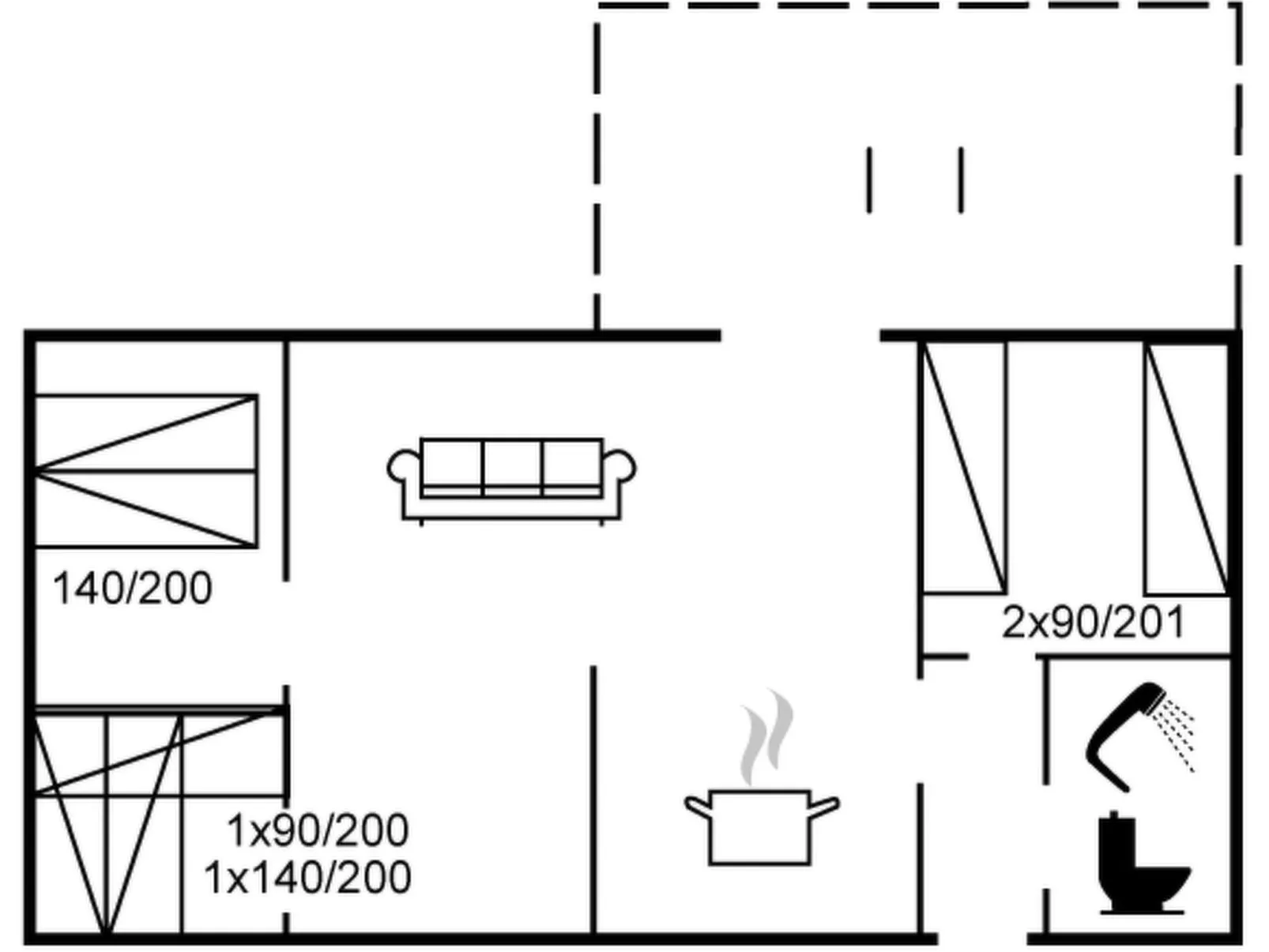 "Gunder" - 125m from the sea