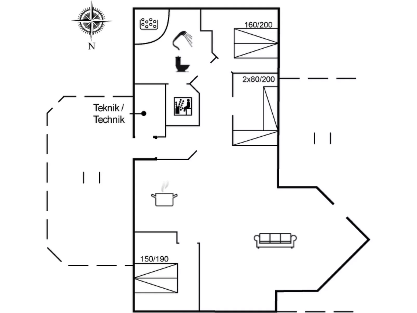 "Leona" - 250m to the fjord