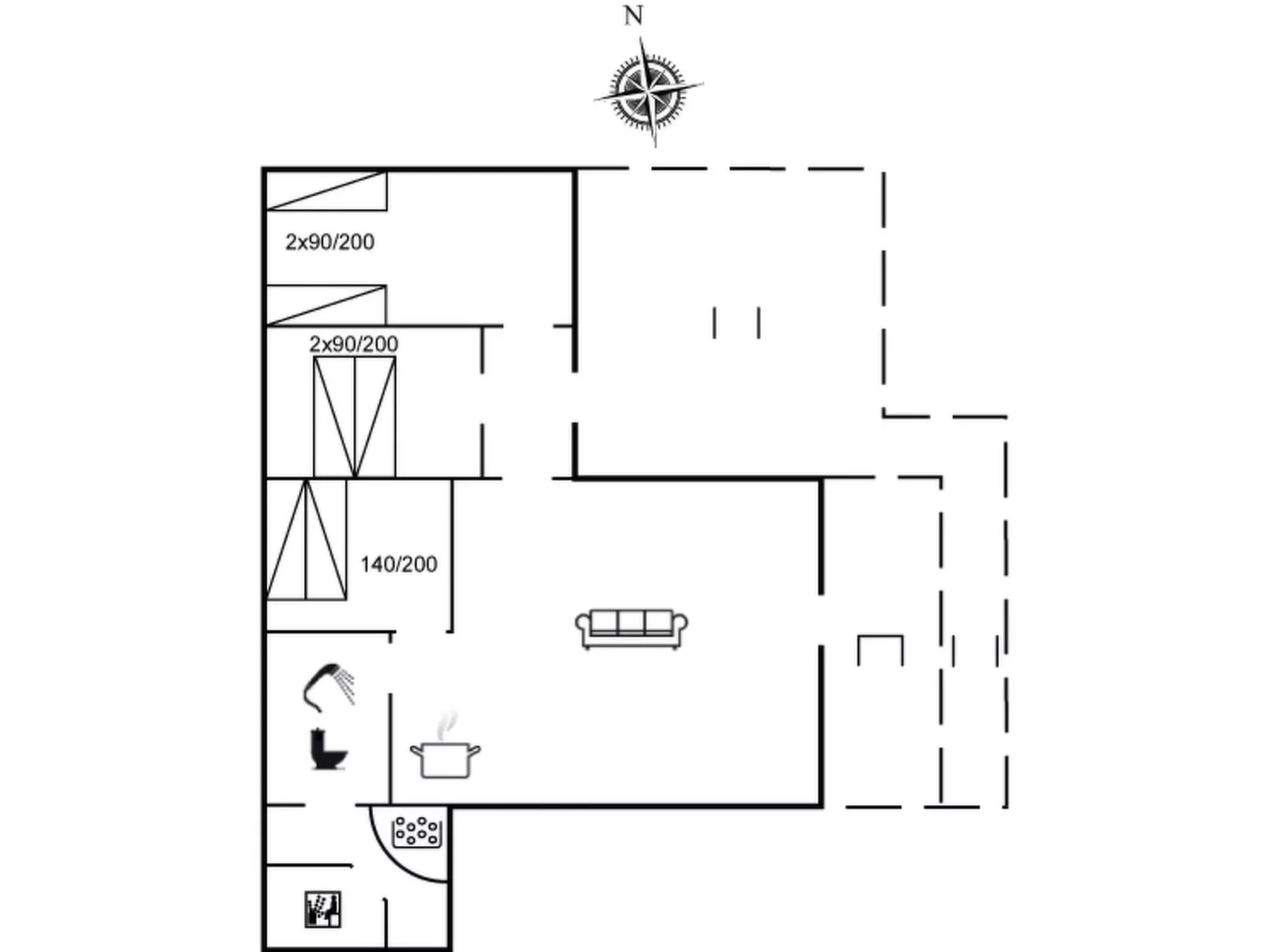 "Ingborg" - 150m from the sea