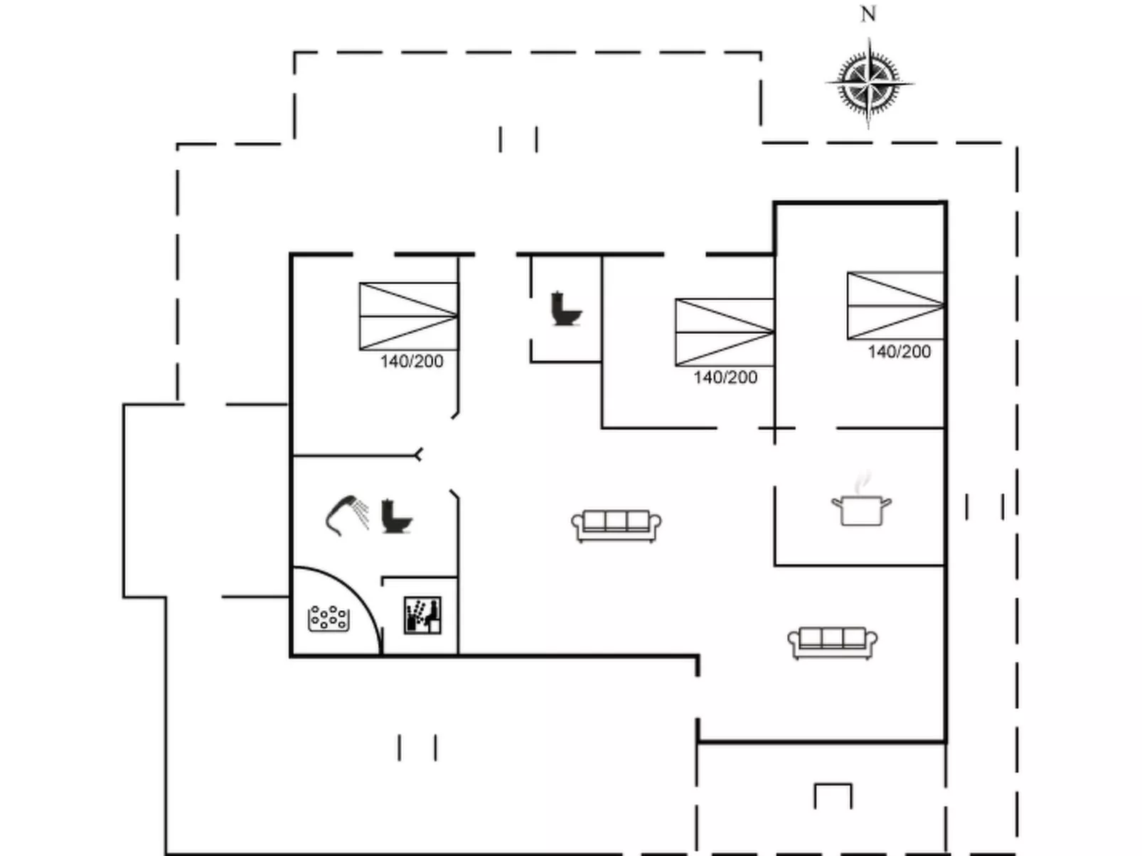 "Donka" - 300m to the fjord