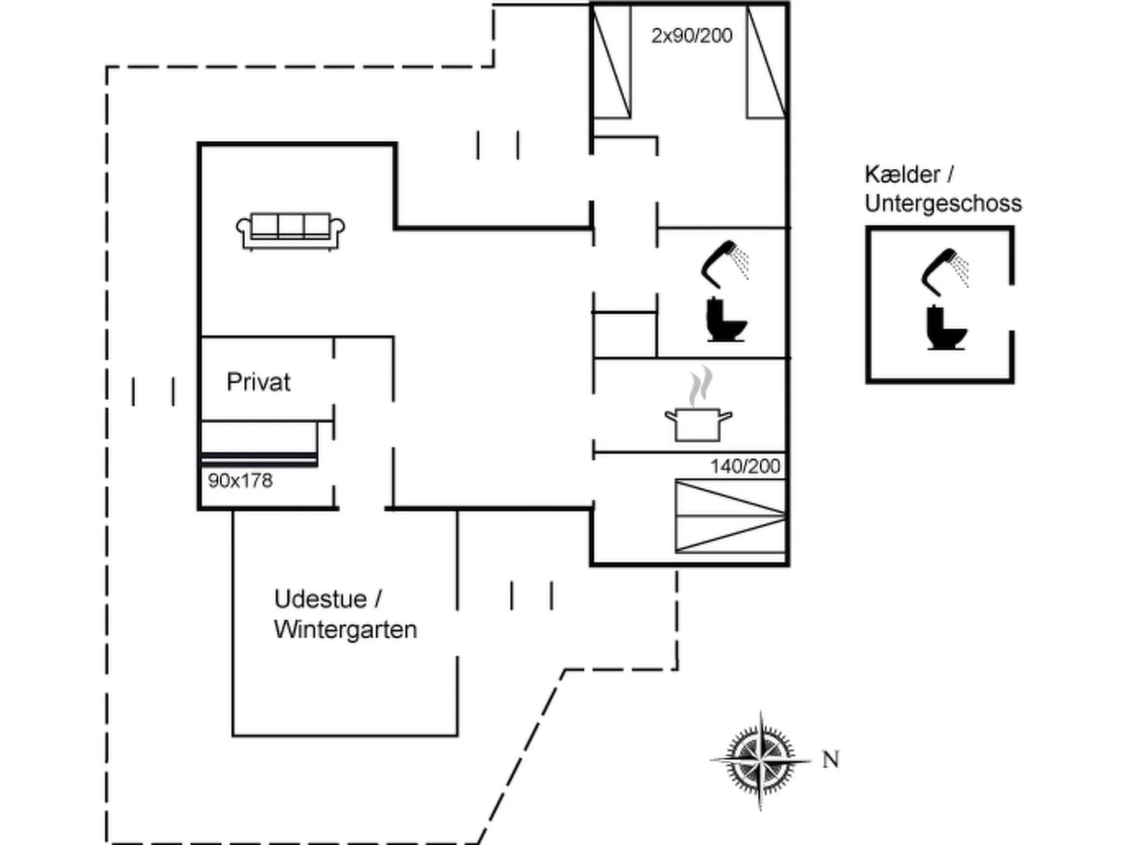 "Baldine" - 140m from the sea