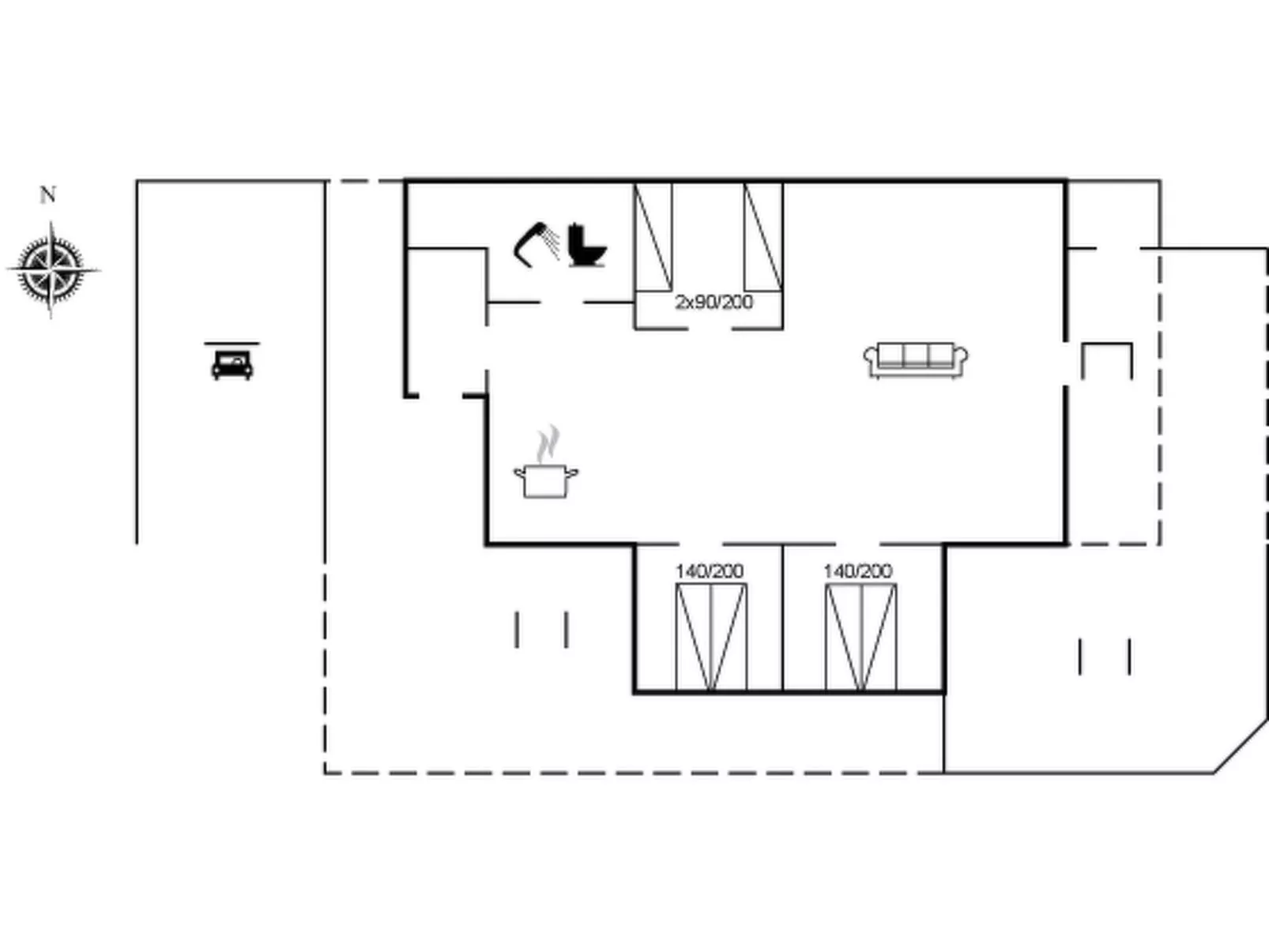 "Lillemor" - 800m to the fjord