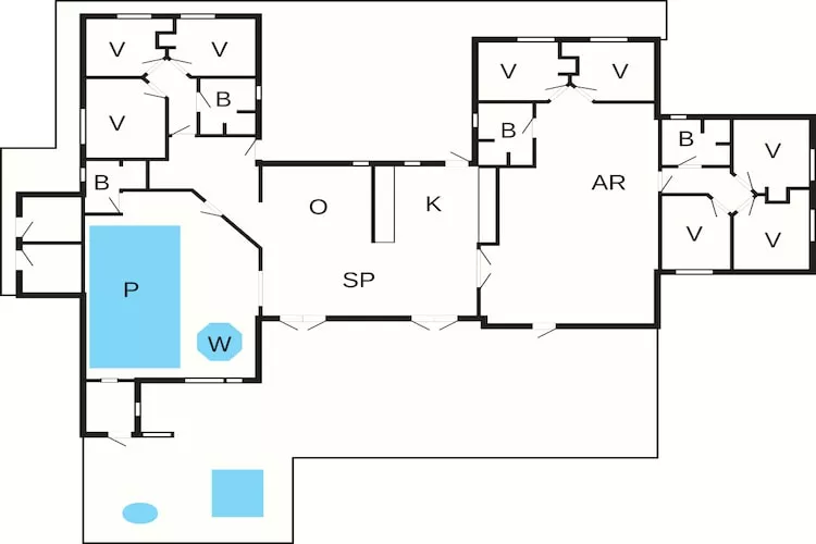 Ruime retraite nabij strand -- By Traum Ferienwohnungen-Plattegrond