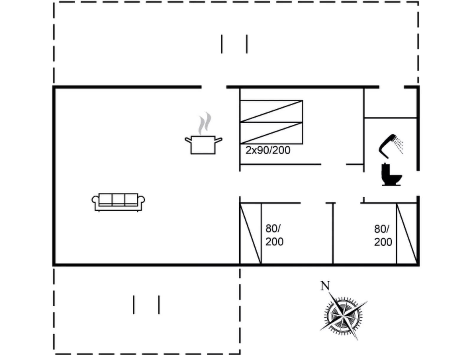"Vasil" - 1.2km from the sea