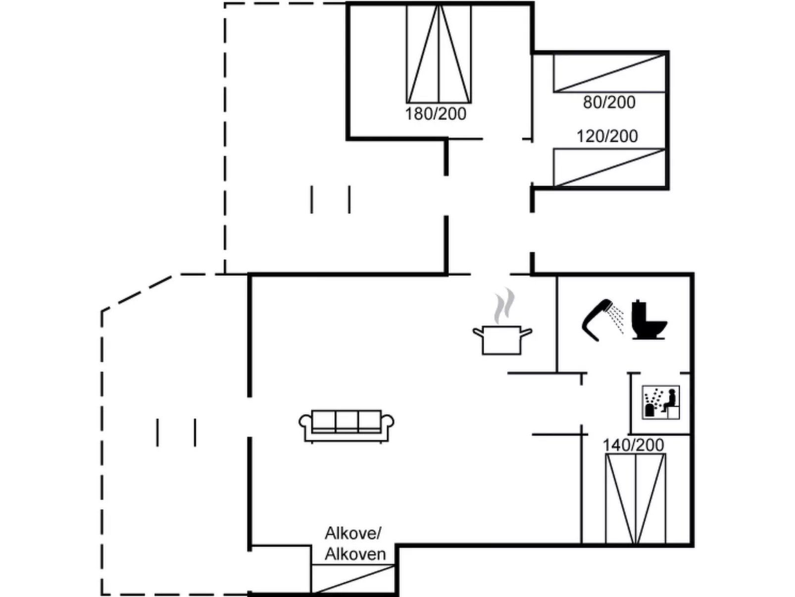 "Anne" - 150m from the sea