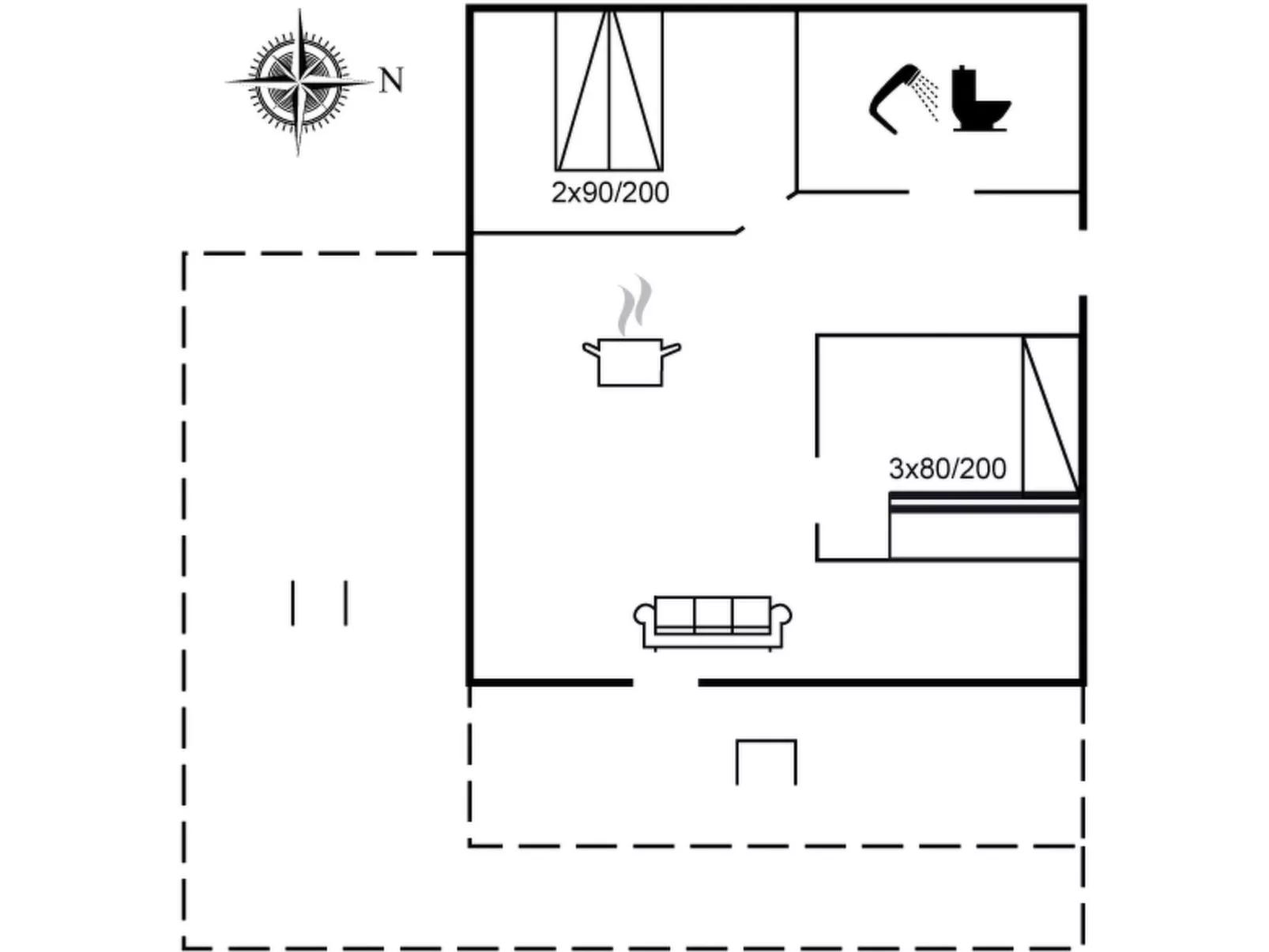 "Liutulf" - 40m from the sea