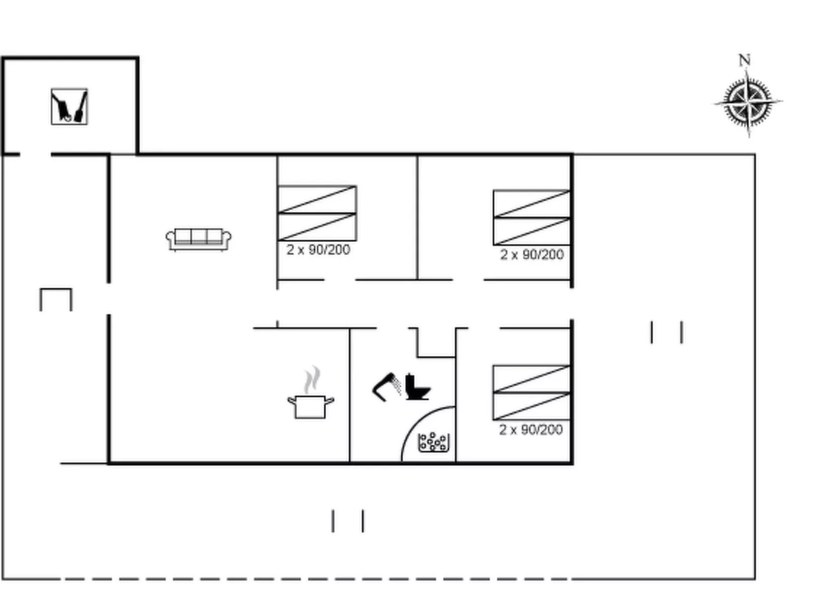 "Eirik" - 2.5km from the sea