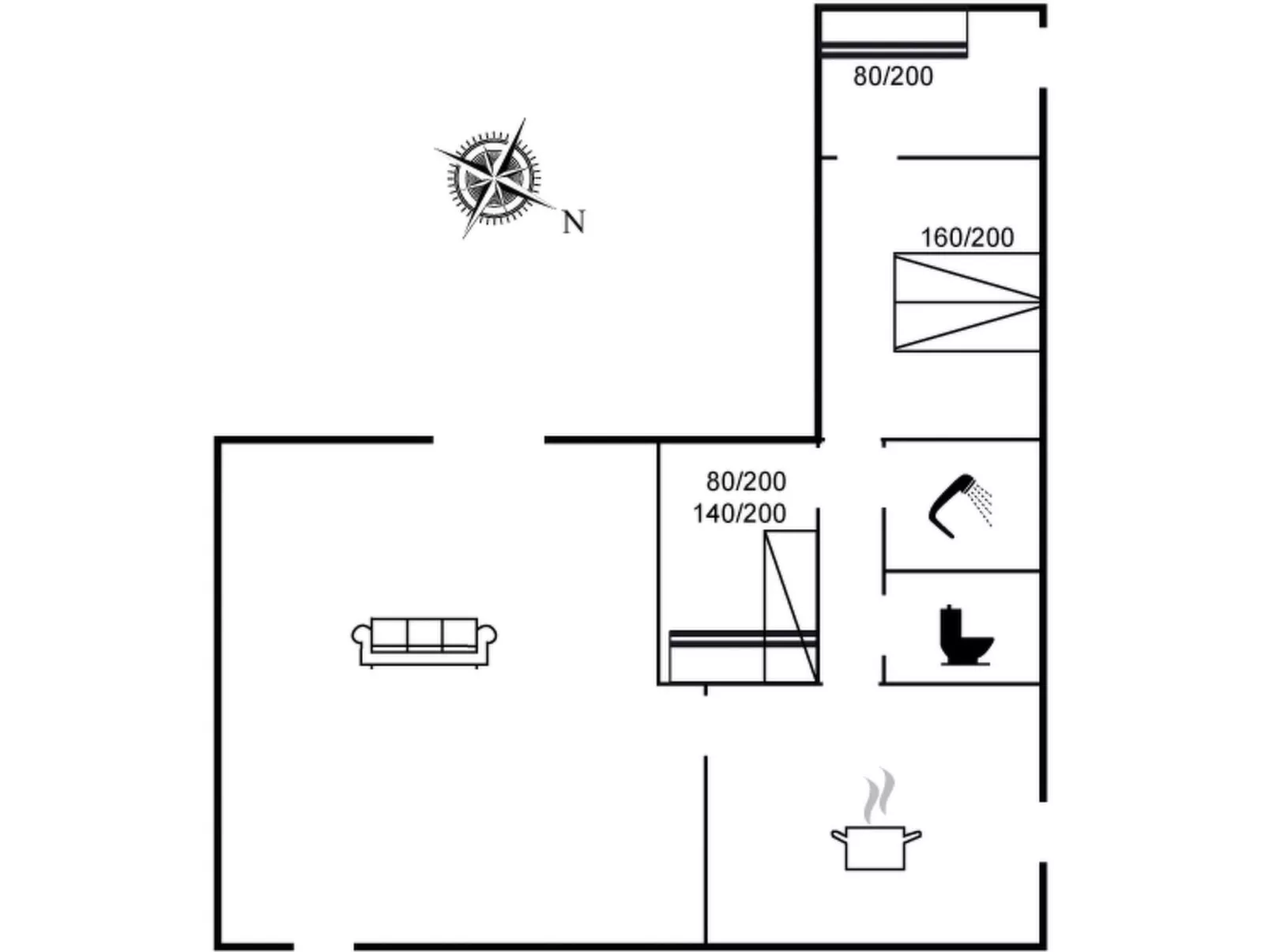 "Heidl" - 1.3km to the fjord
