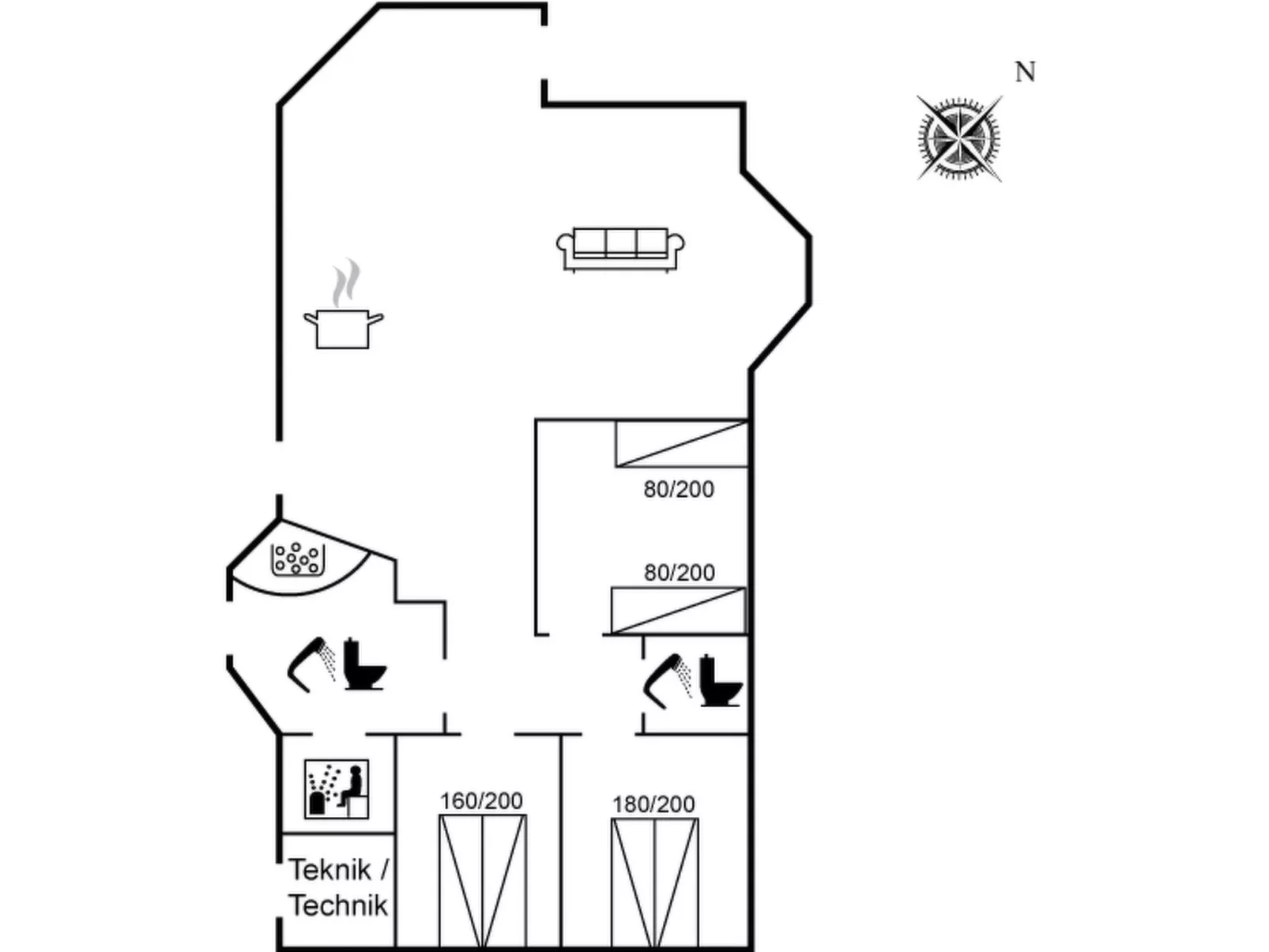 "Everd" - 300m from the sea