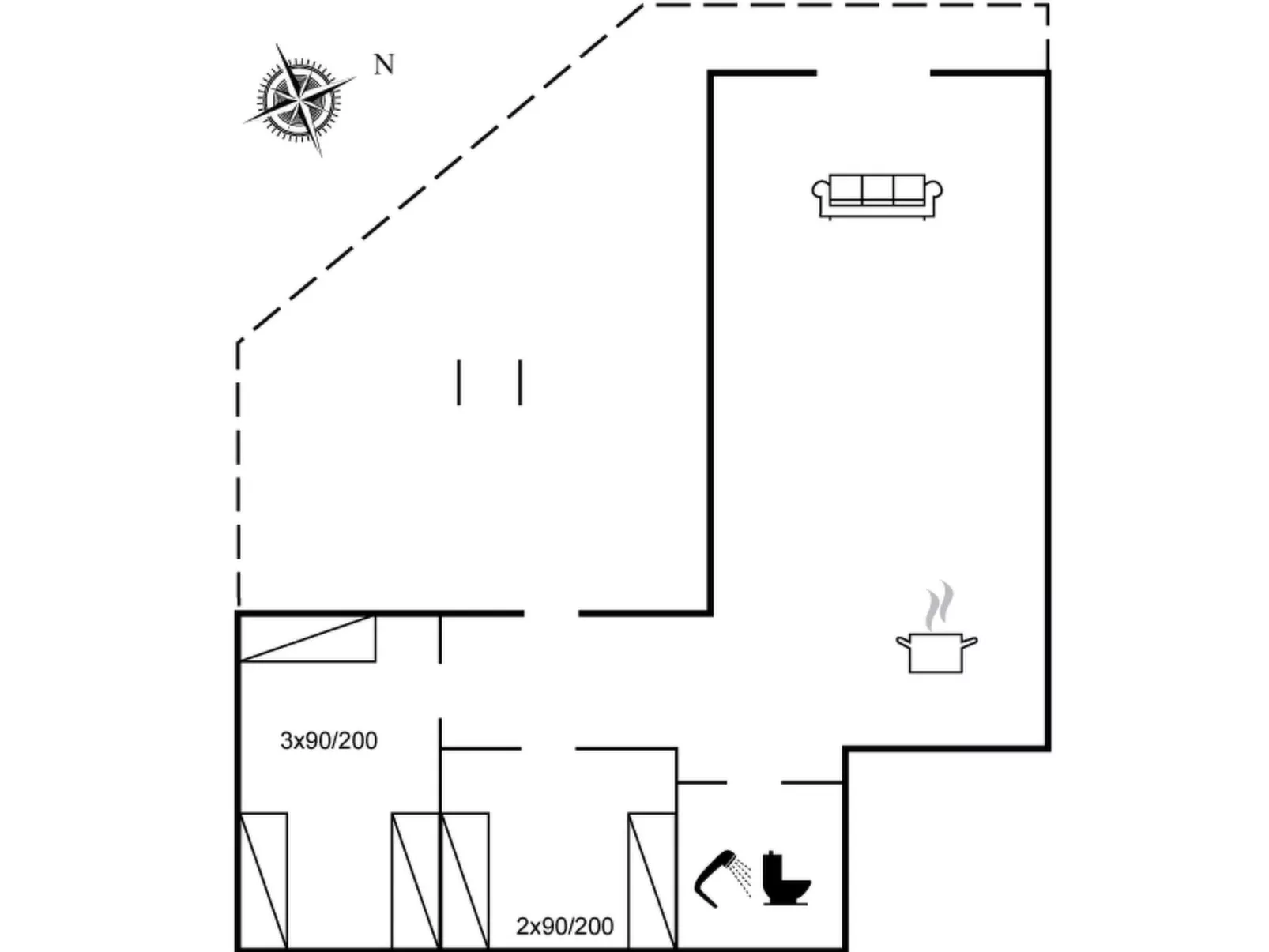 "Niesina" - 600m to the fjord