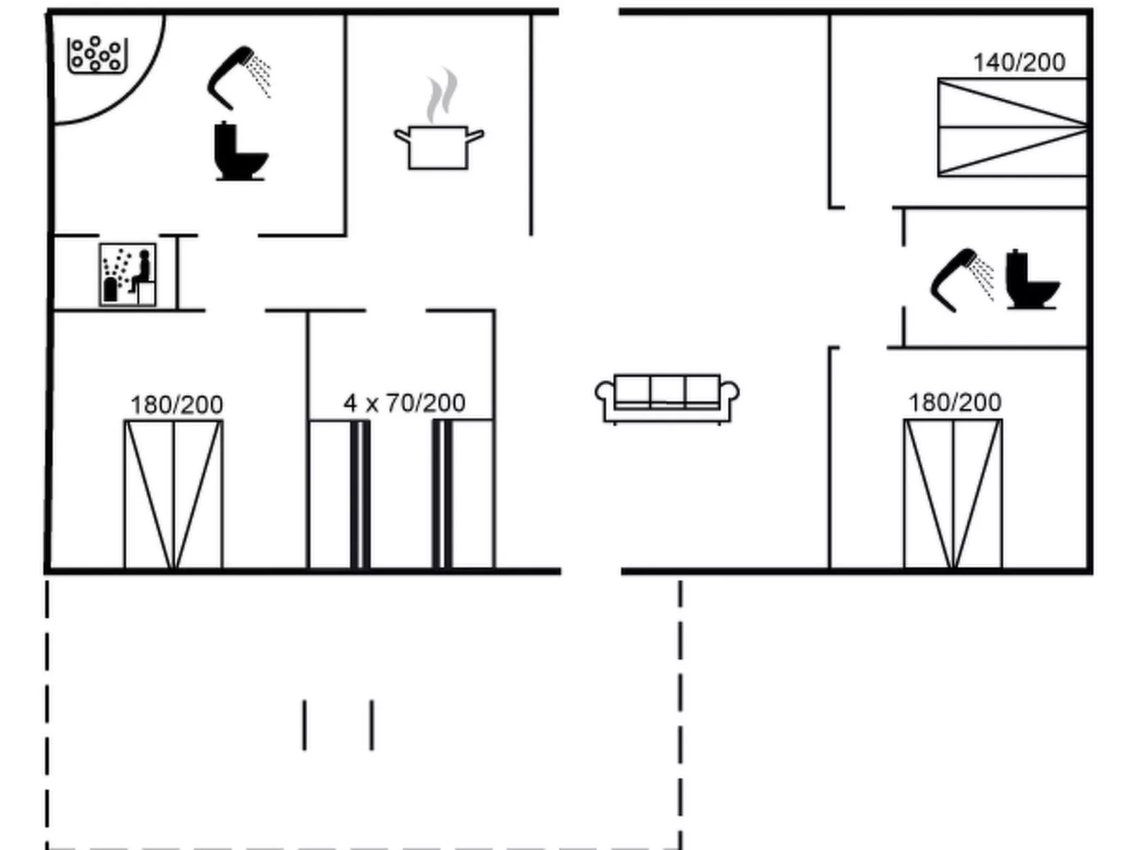 "Birette" - 1.2km from the sea