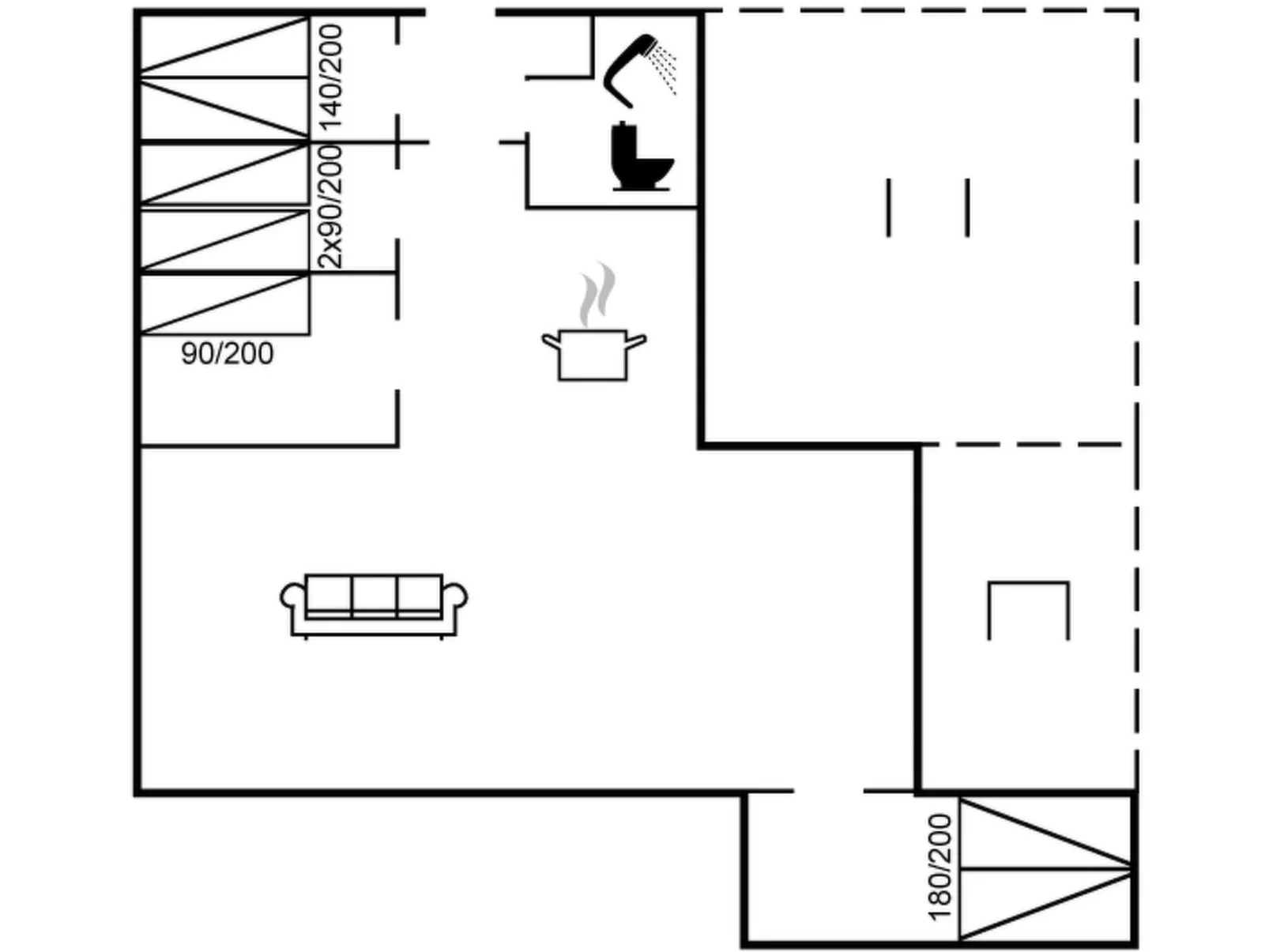 "Sybilla" - 600m from the sea