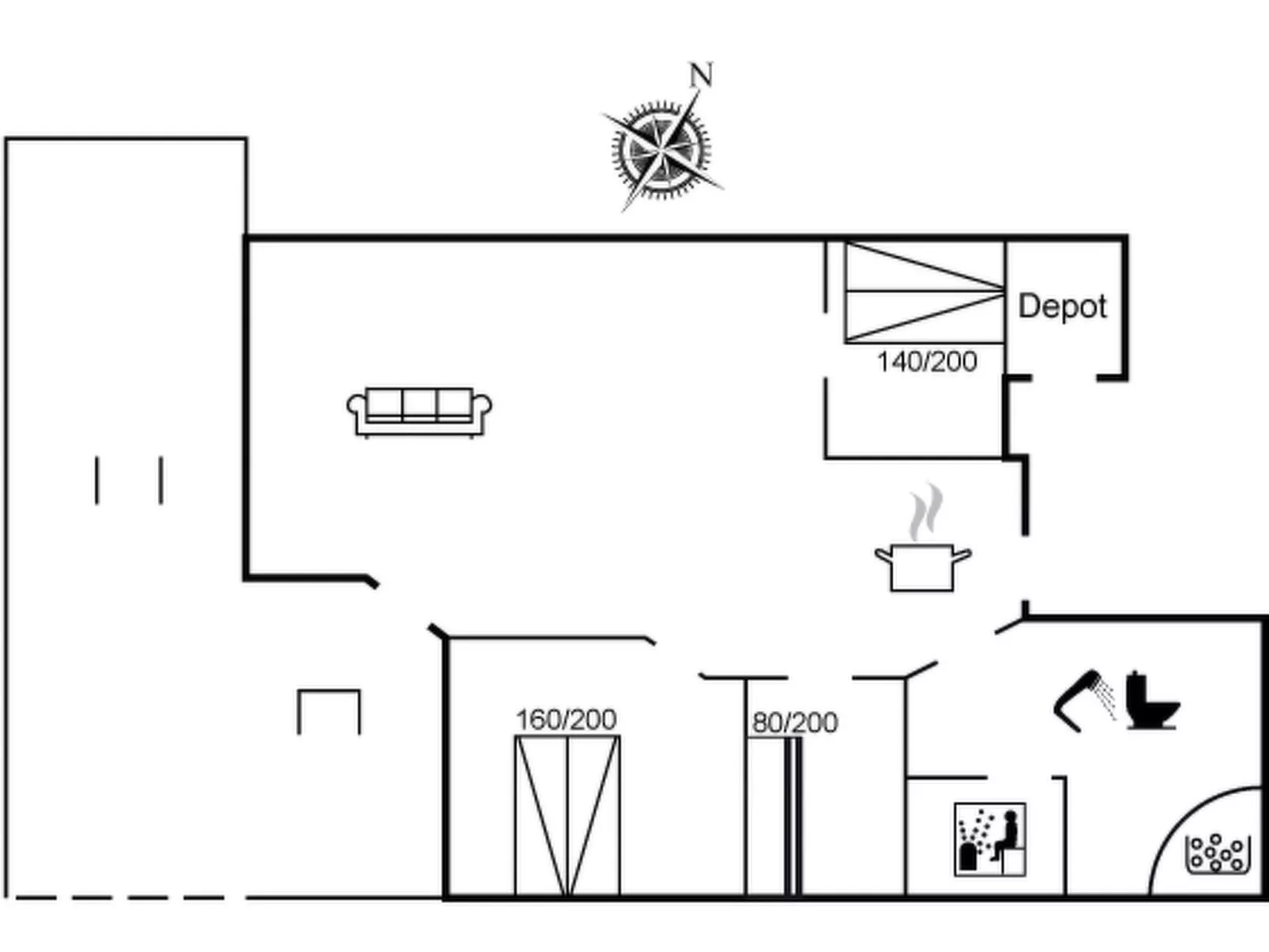 "Enida" - 350m to the fjord
