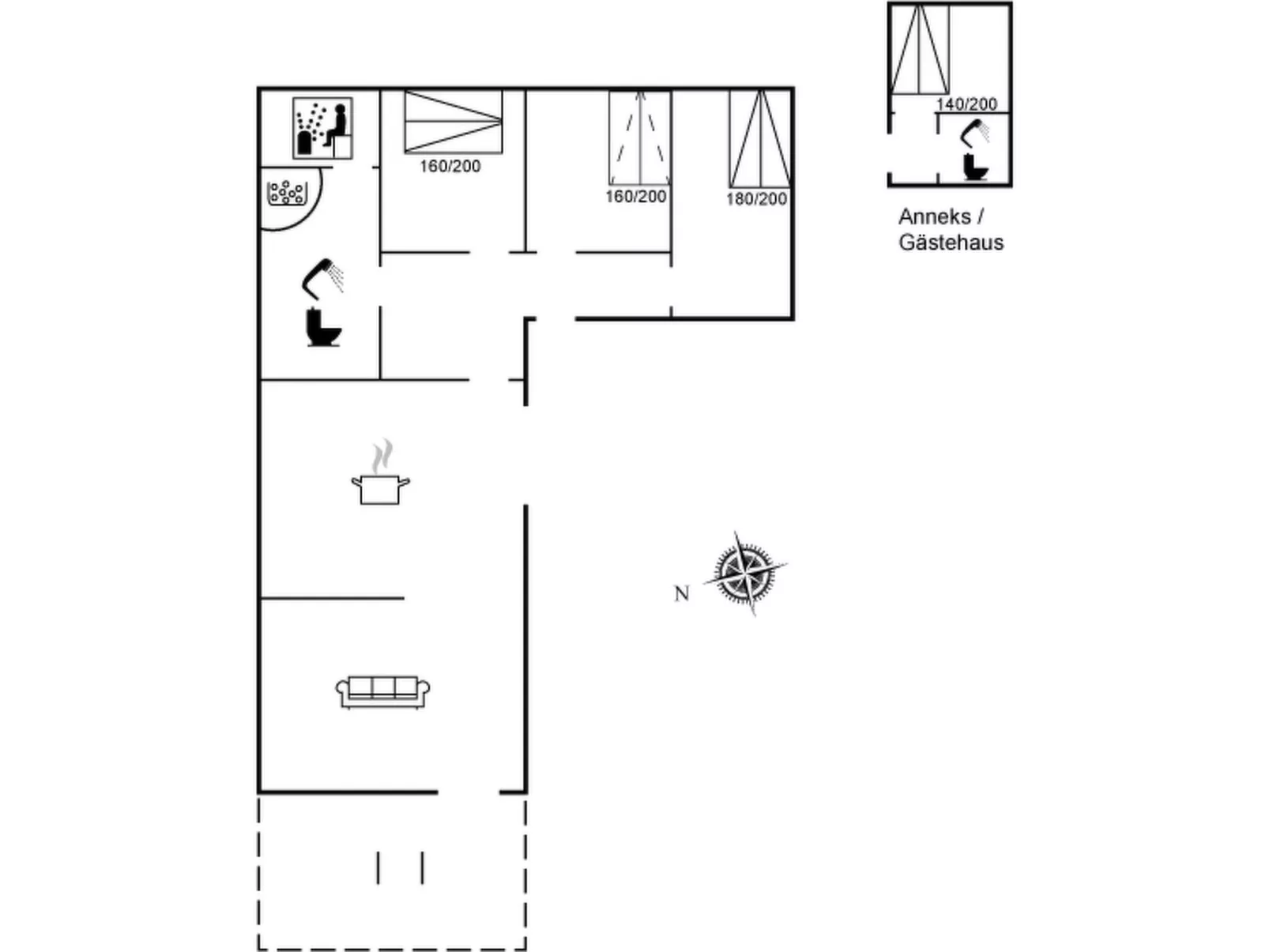 "Hjorthung" - 2km from the sea