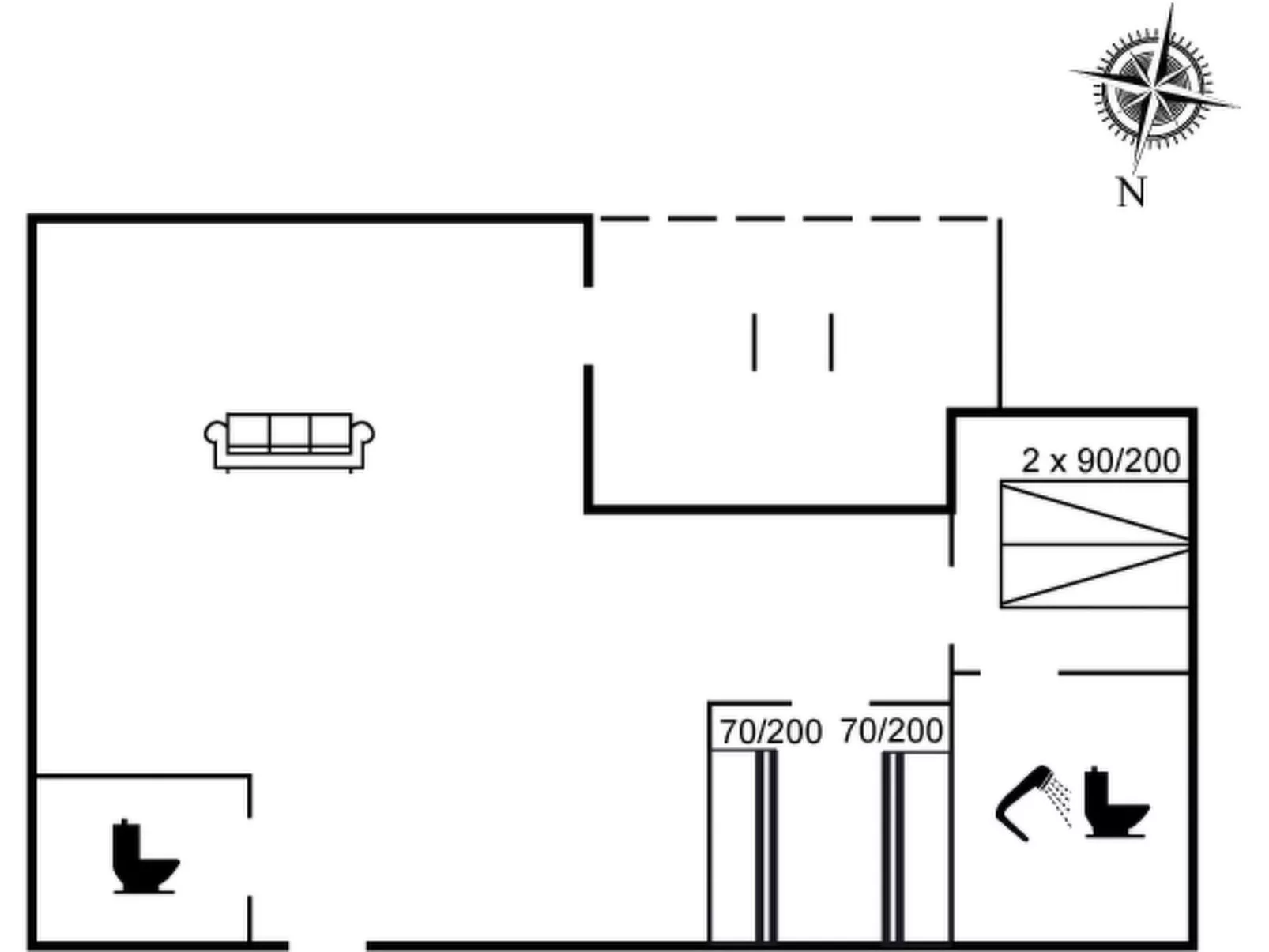 "Pirjo" - 350m to the fjord