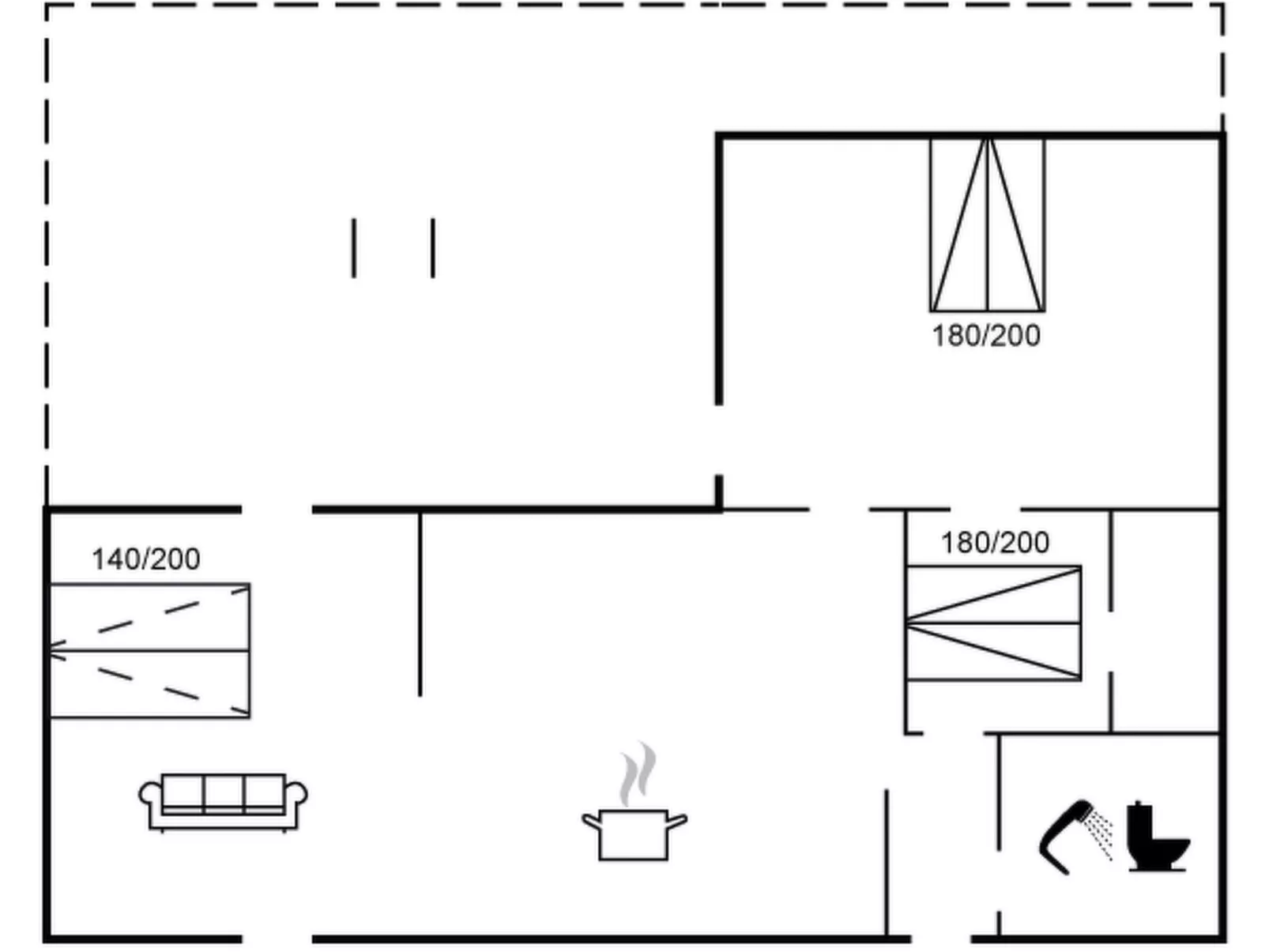 "Gunnil" - 400m from the sea