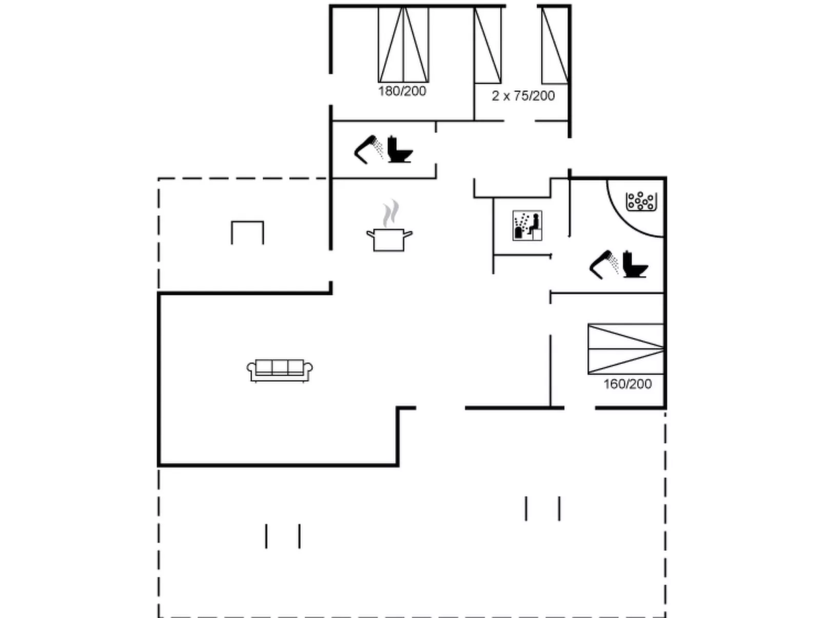 "Helga" - 900m from the sea