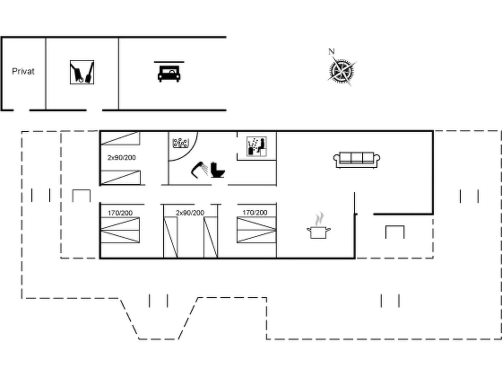 "Blomma" - 300m from the sea